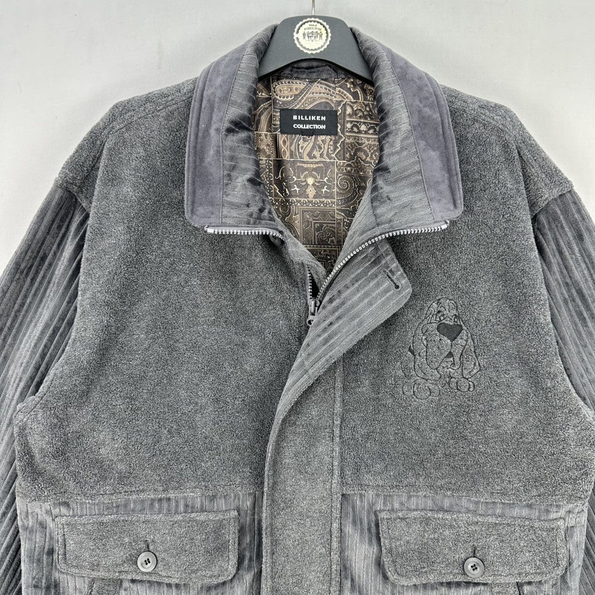 Japanese Brand Vintage 90's Velvet Fleece Jacket by Billiken Collection Size US L / EU 52-54 / 3 - 8 Thumbnail