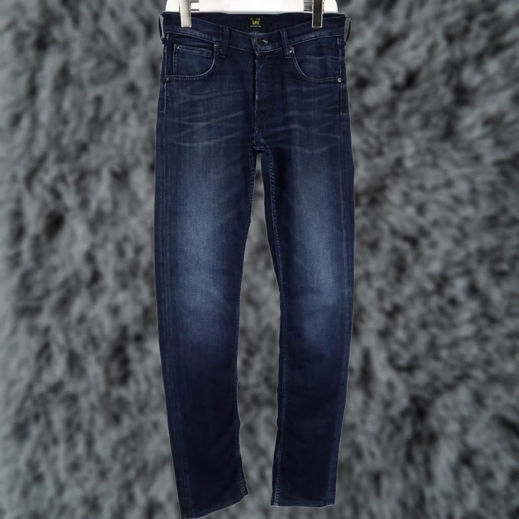 Lee LEE Jeans Slim Blue Faded Whiskers Button Fly W29/L34 Mens Daren Size US 29 - 1 Thumbnail