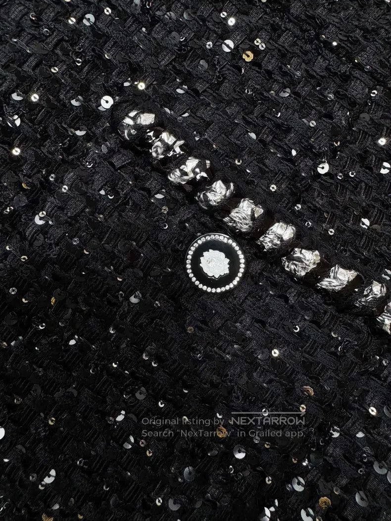 Chanel Chanel 22P popular black full of stars embroidery sequins Size 42" / US 20 - 6 Thumbnail