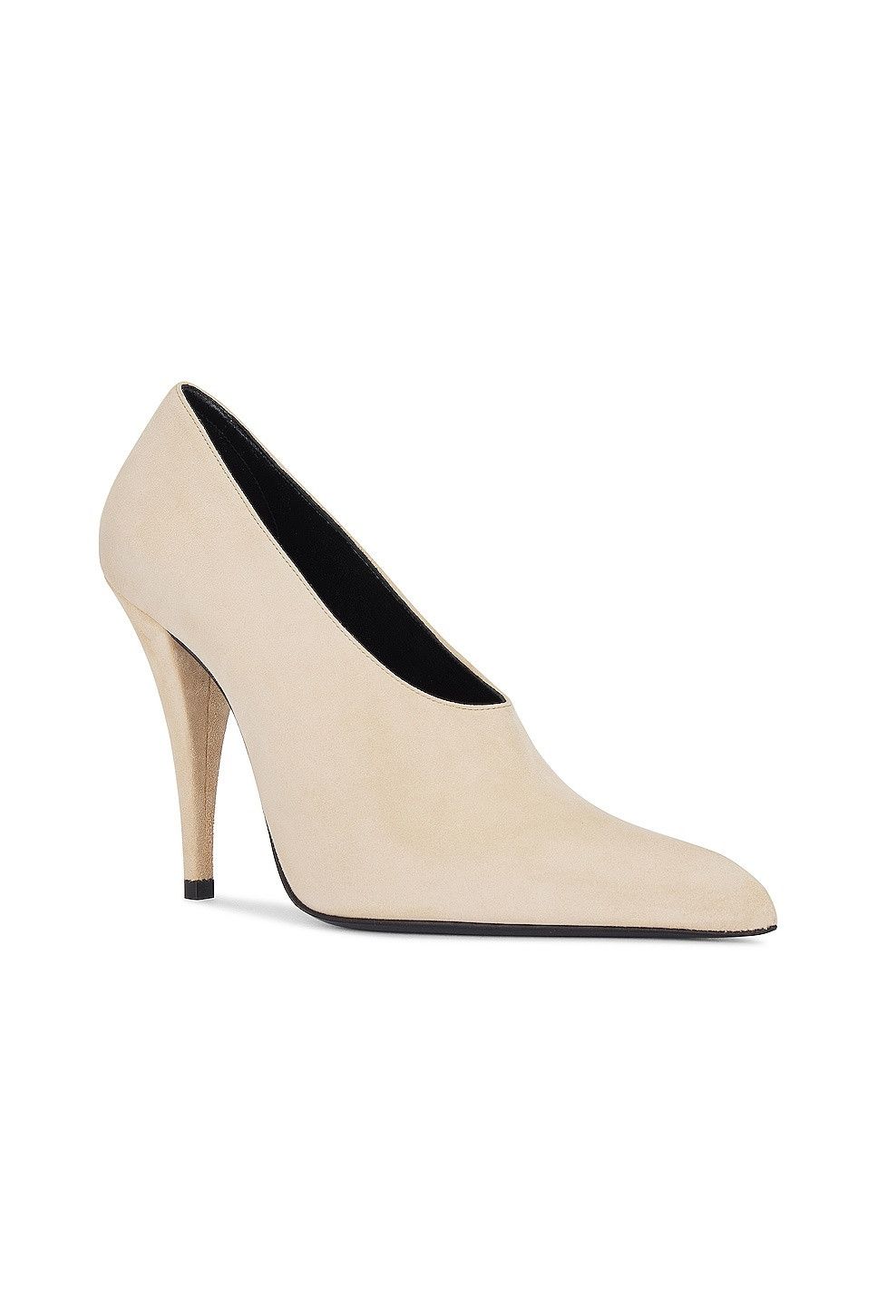 Saint Laurent Paris o1s1wg110225 755367 Nico Pumps in Cream Size US 5.5 / IT 35.5 - 2 Thumbnail