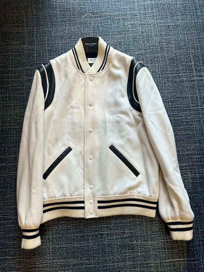 Yves Saint Laurent saint Laurent22fw genuine white wool patchwork leather Tedd Size US M / EU 48-50 / 2 - 1 Thumbnail