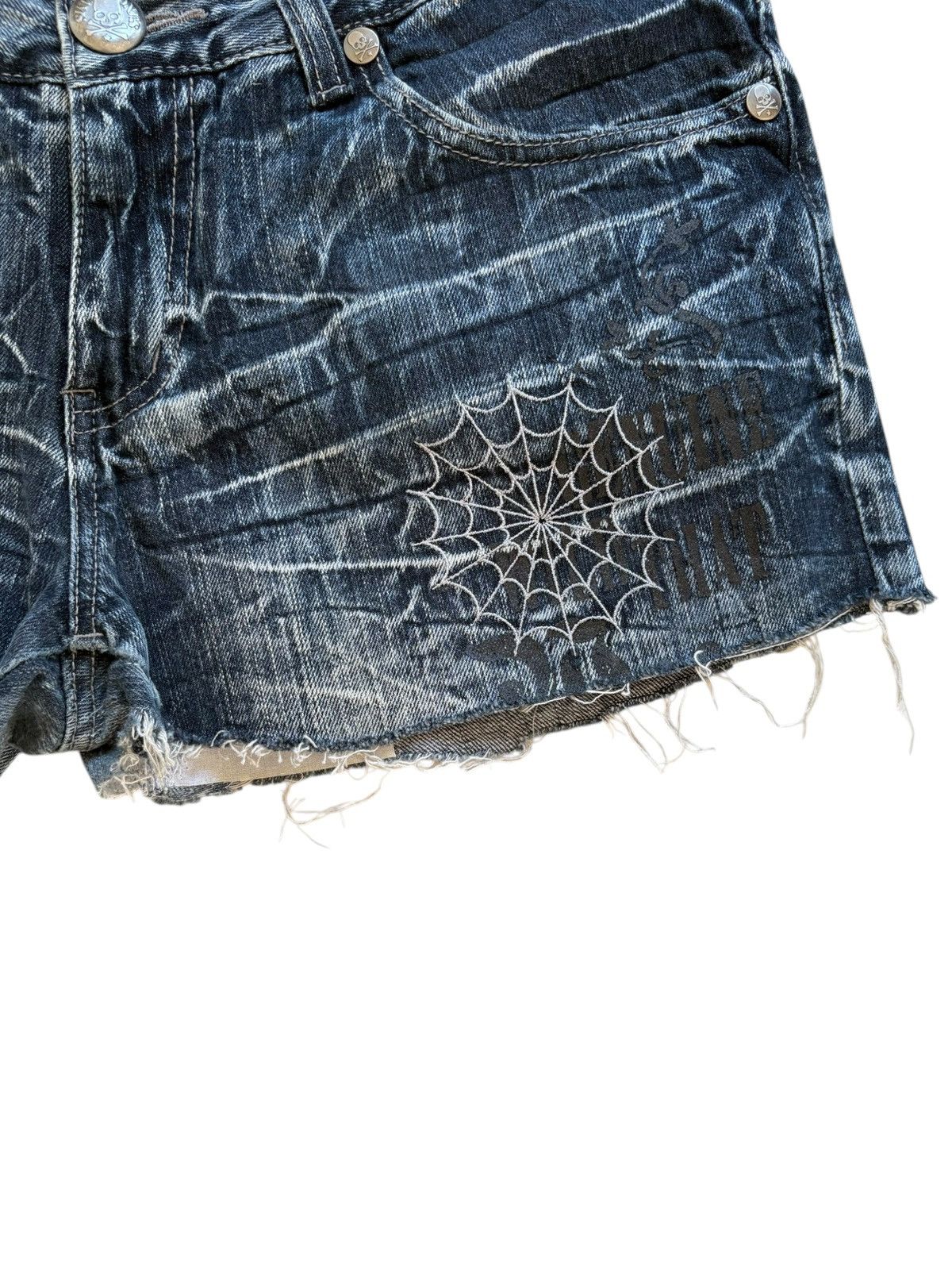 14th Addiction × Japanese Brand Vintage Japanese Brand Mud Wash Punk Style Shorts Jeans Size 36" / US 14 / IT 50 - 9 Thumbnail