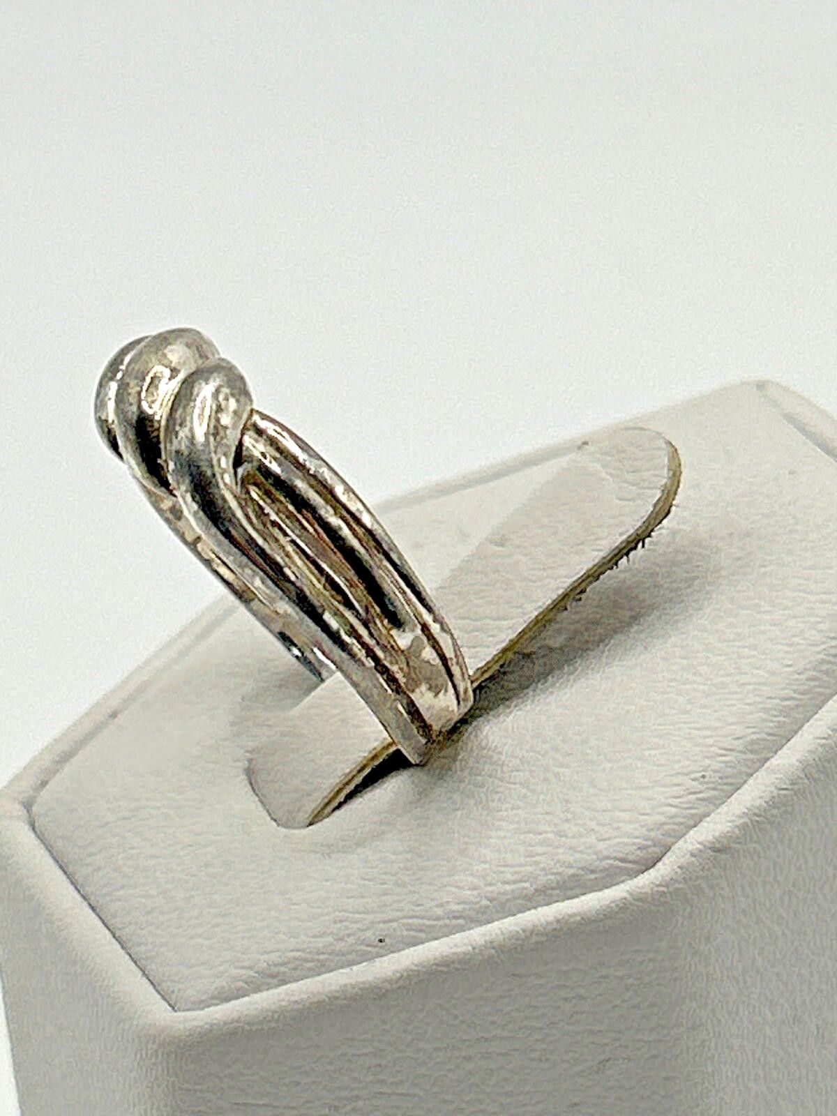 Sterling Silver 925 Vintage Sterling Silver Estate Ring Size 6.5 Size ONE SIZE - 3 Thumbnail