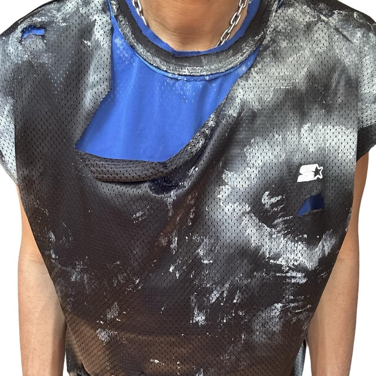 Starter ASTROBOI* x Starter Black & Blue Ripped Mesh Tank Top - XXL Size US XXL / EU 58 / 5 - 3 Thumbnail