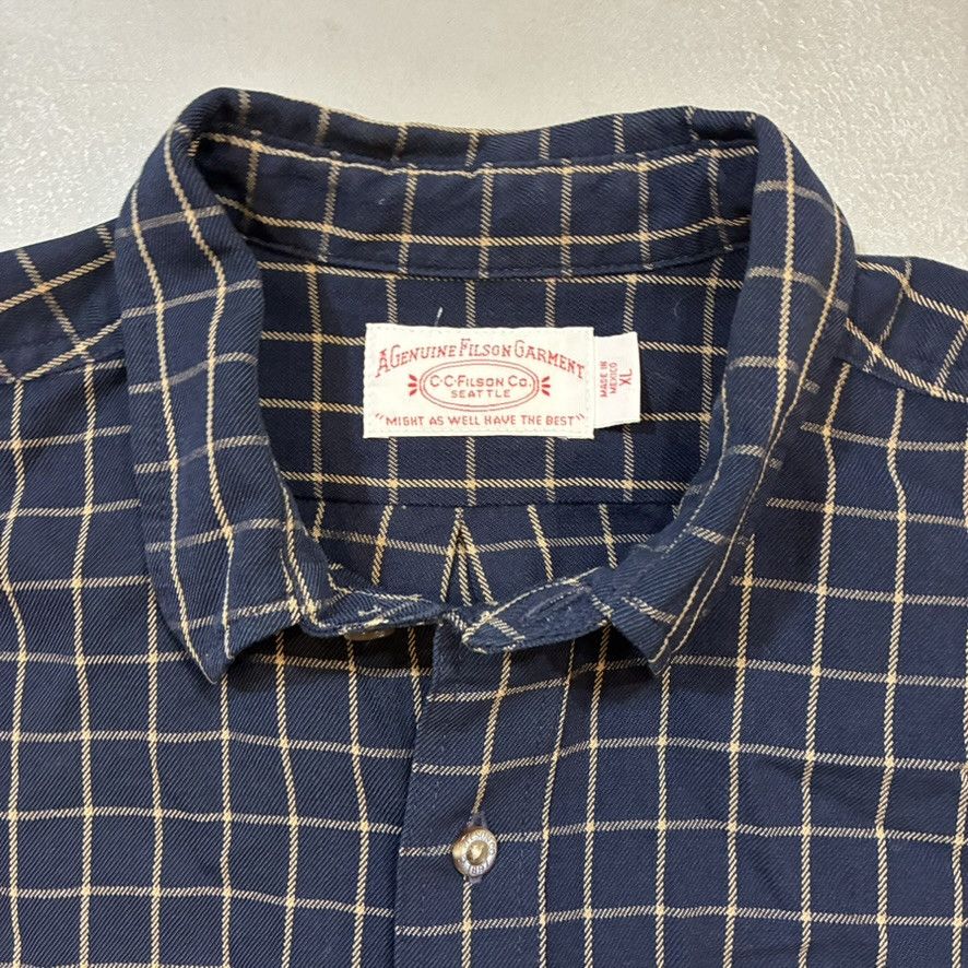 Filson C.C. Filson Button Down Wool Shirt Windowpane Size US XL / EU 56 / 4 - 2 Thumbnail