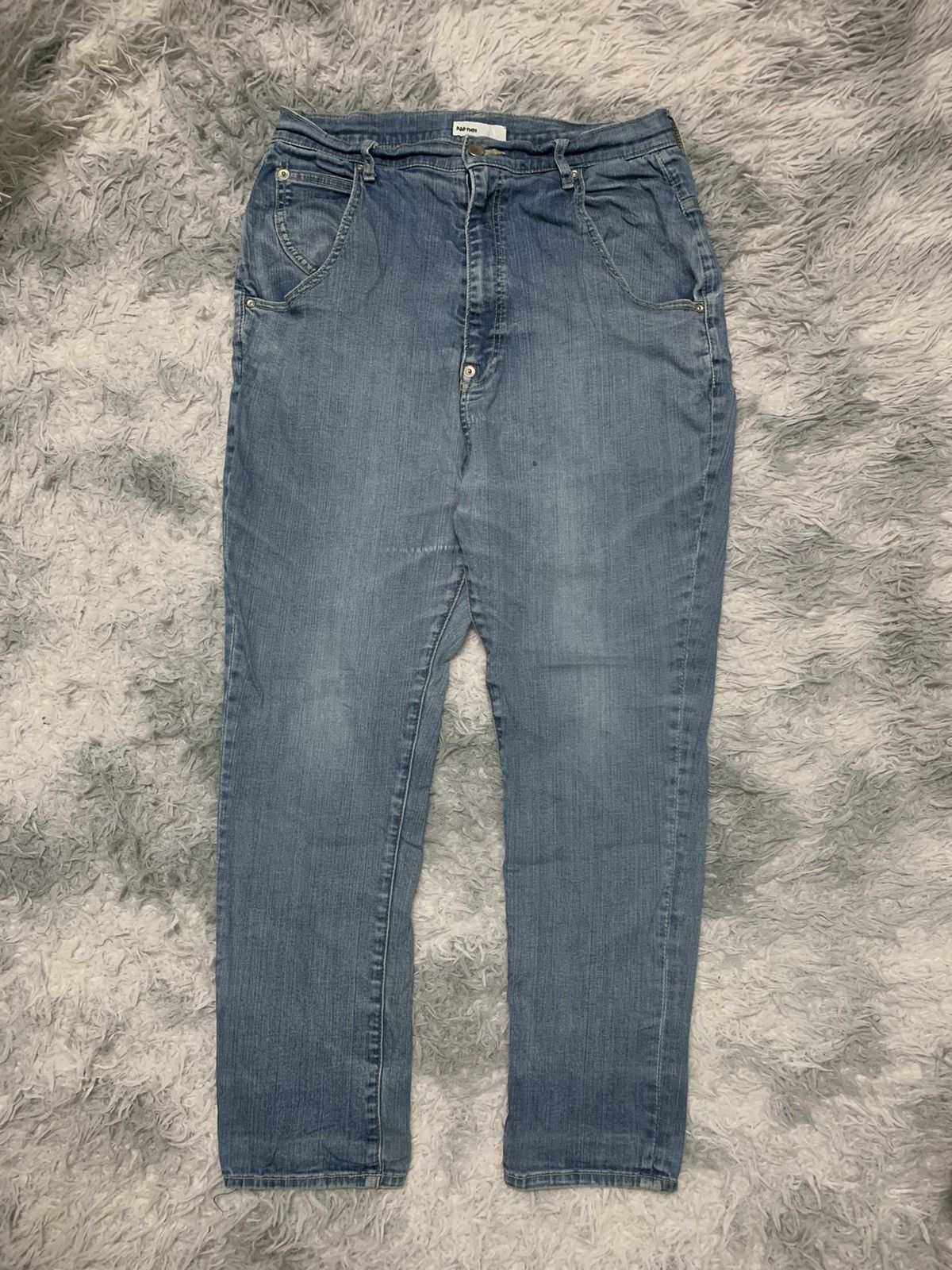 Issey Miyake × Japanese Brand × Ne-Net RARE ISSEY MIYAKE DENIM BUCKLE BACK Size US 31 - 2 Thumbnail