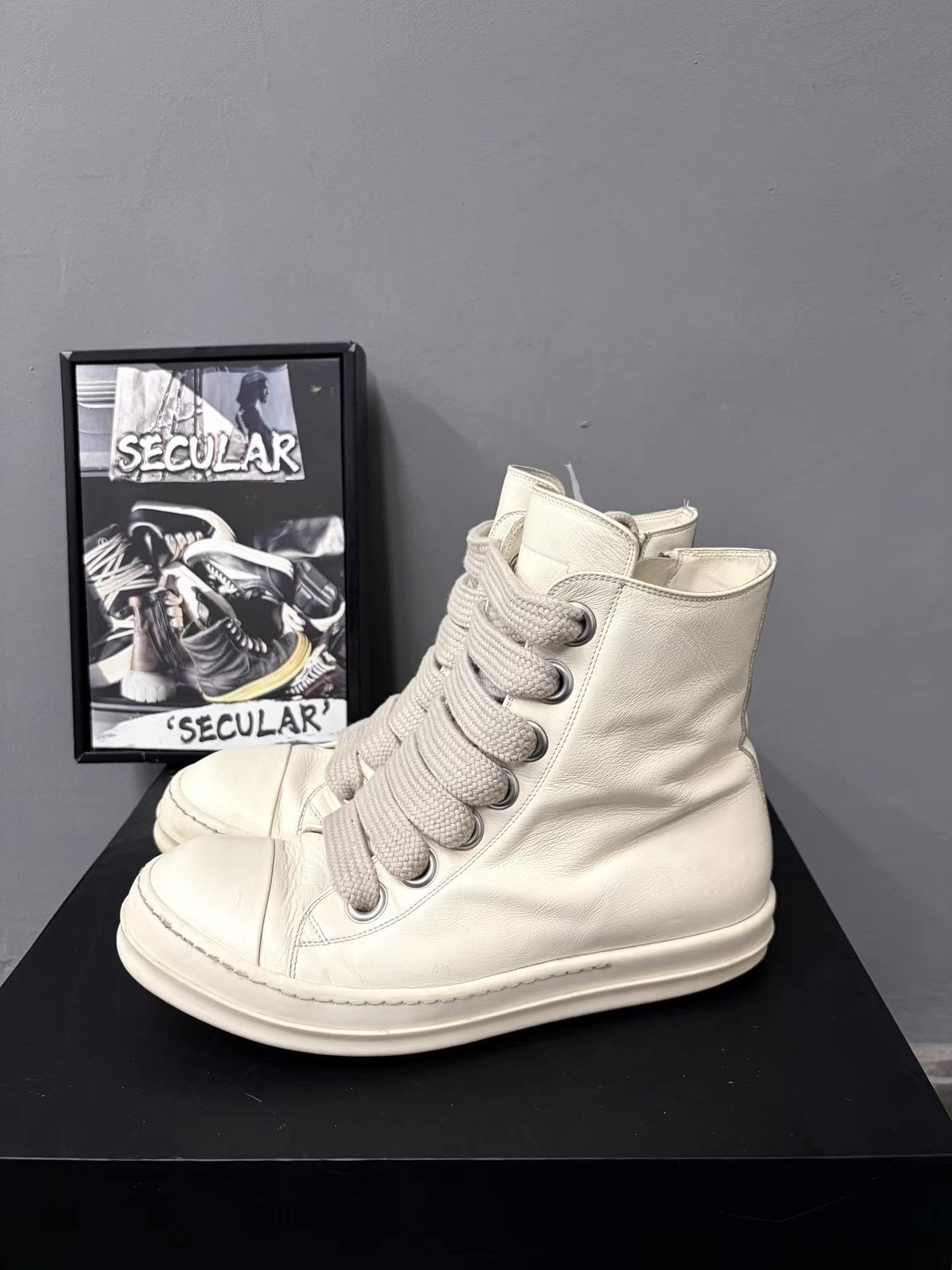 Rick Owens Rick Owens Mainline 24SS Wide-Lace High-Top Sneakers K34 Size US 10 / EU 43 - 2 Thumbnail