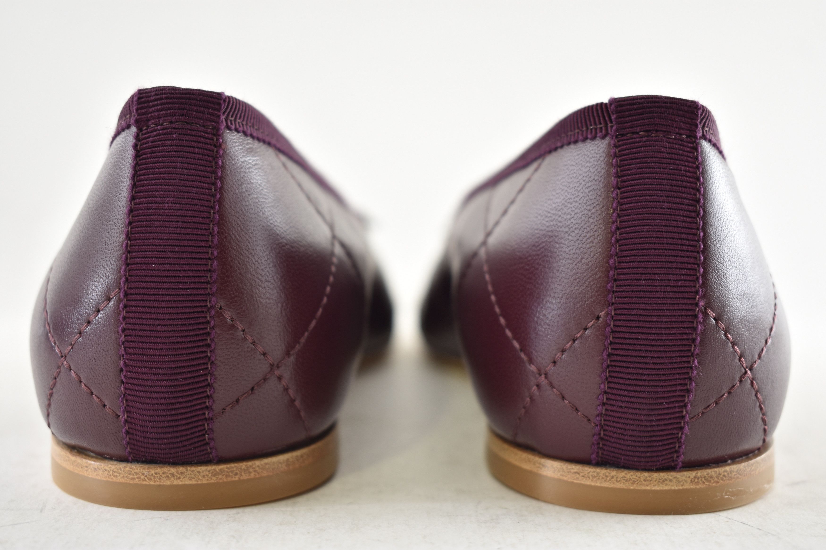 Chanel 26M Coco Beach Cambon Burgundy CC Ballet Ballerina Flat 37.5 Size US 7.5 / IT 37.5 - 18 Thumbnail