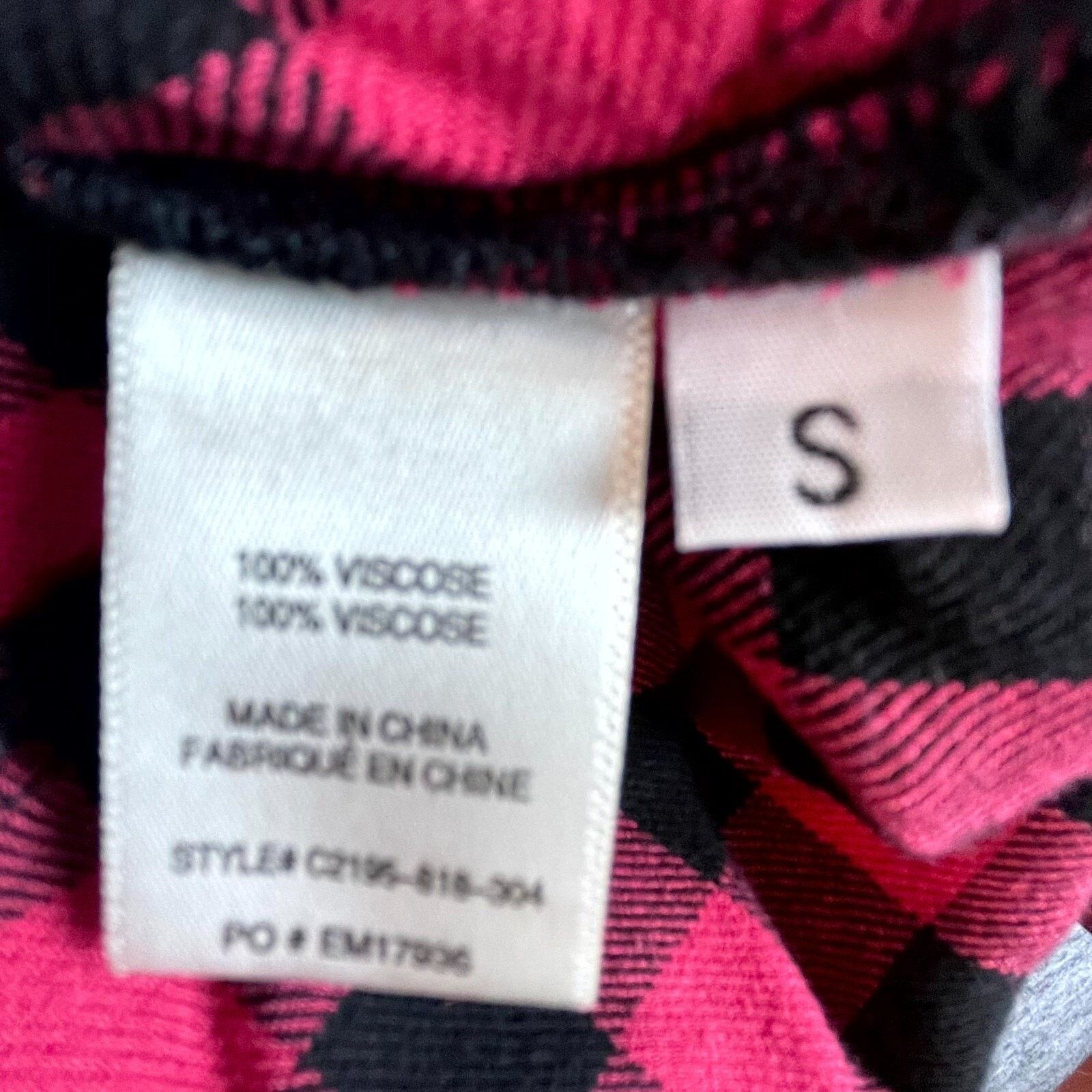 Anthropologie Cloth & Stone Shirt Women Small Red Black Plaid Grunge 90s Size S / US 4 / IT 40 - 7 Thumbnail