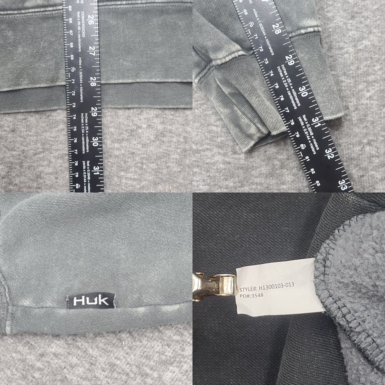 Vintage Huk Waypoint Performance Hoodie Mens XL Gray Heathered Sun Shirt Hooded Shirt/Fleece Pullover Fishing Outdoors Size US XL / EU 56 / 4 - 8 Thumbnail