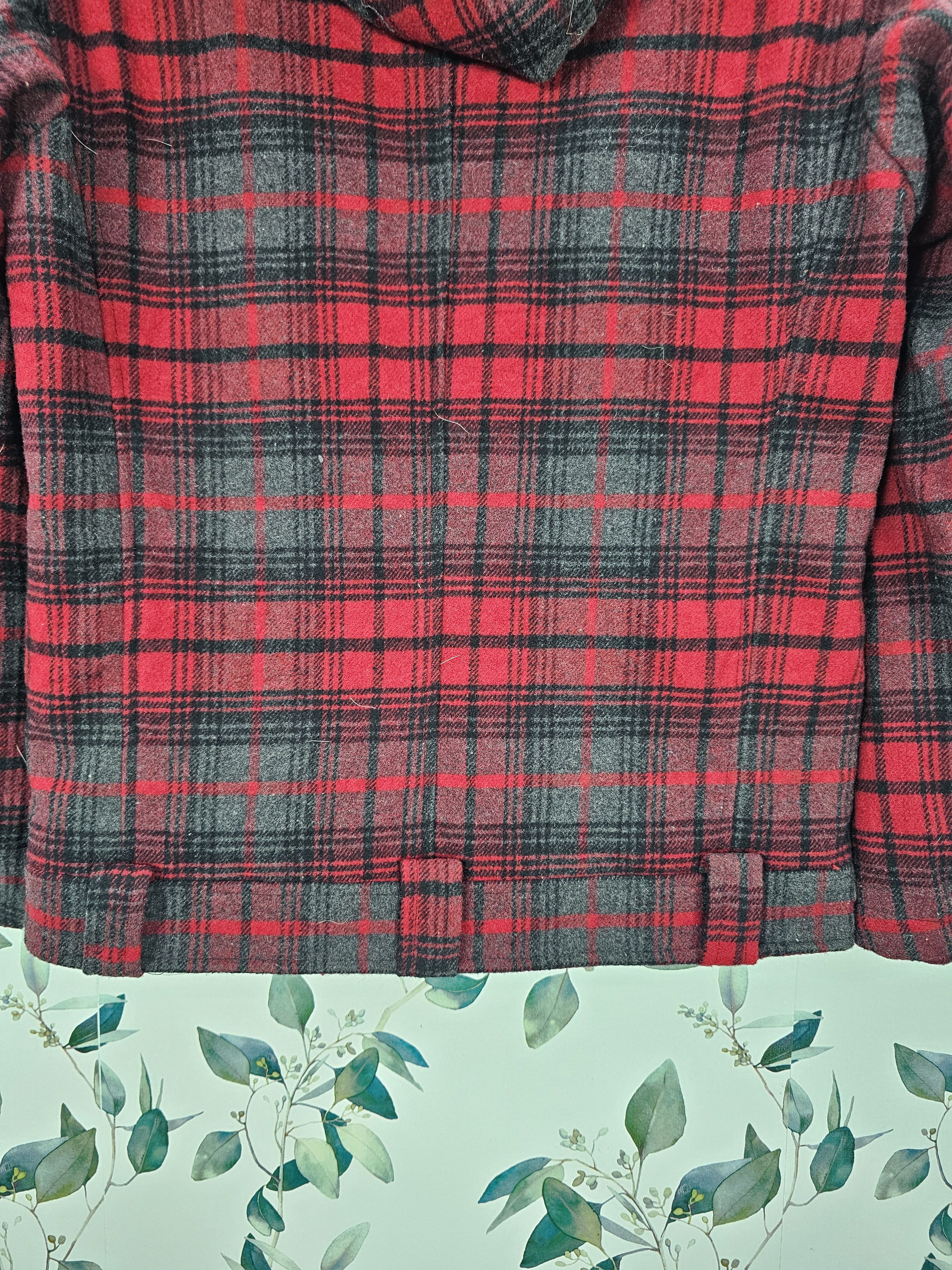 semanticdesign Semantic Design Plaid Checked Wool Punk Heavy Jacket J0147 Size US M / EU 48-50 / 2 - 6 Thumbnail