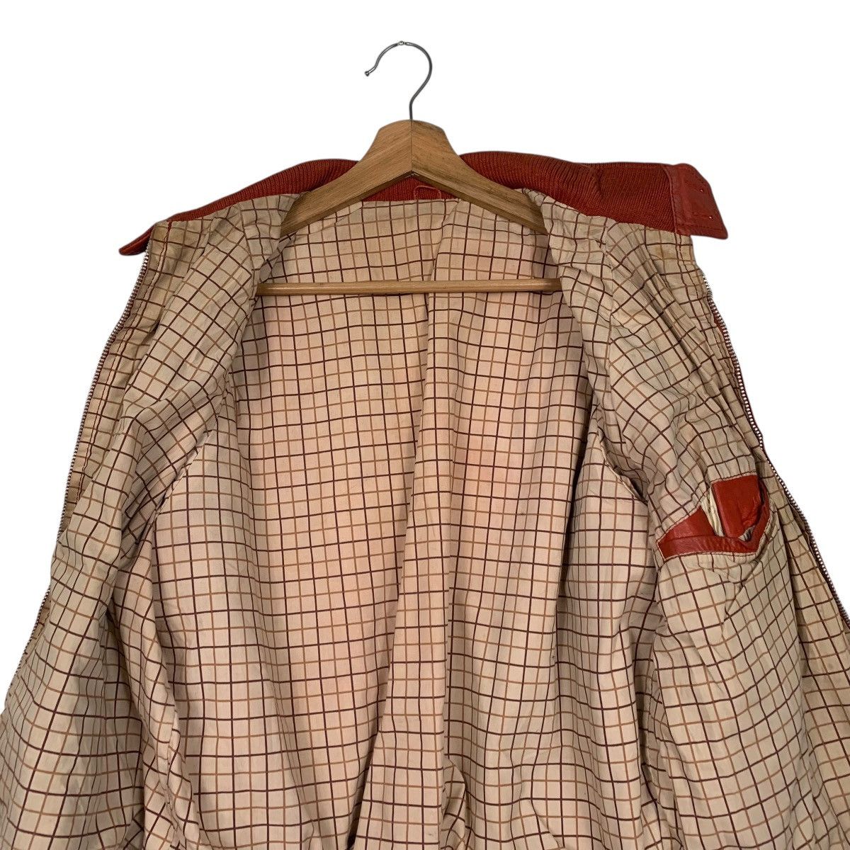 Japanese Brand Vintage Japanese Brand Red Leather Jacket Size US S / EU 44-46 / 1 - 12 Thumbnail
