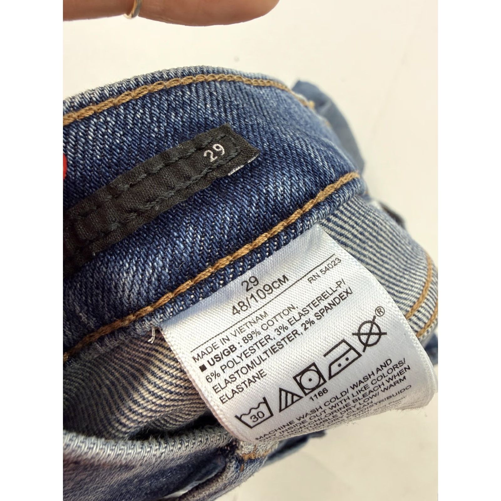 Banana Republic Banana Republic Jeans Womens 29 Blue Mid Rise Skinny Ankle Slit Stretch Denim Size 29" - 7 Thumbnail