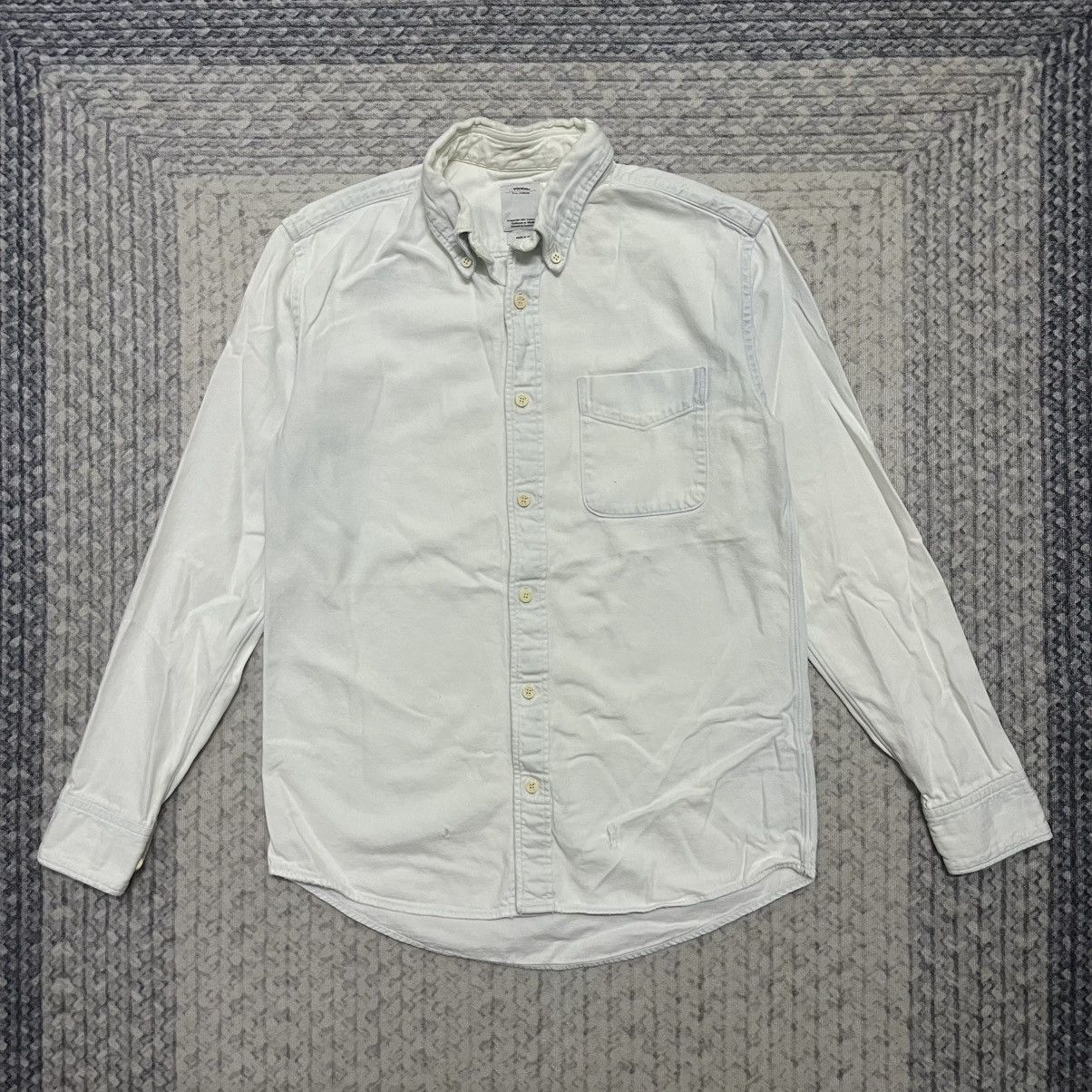 Rare Distressed Visvim Japan Light Wash Denim Shirt