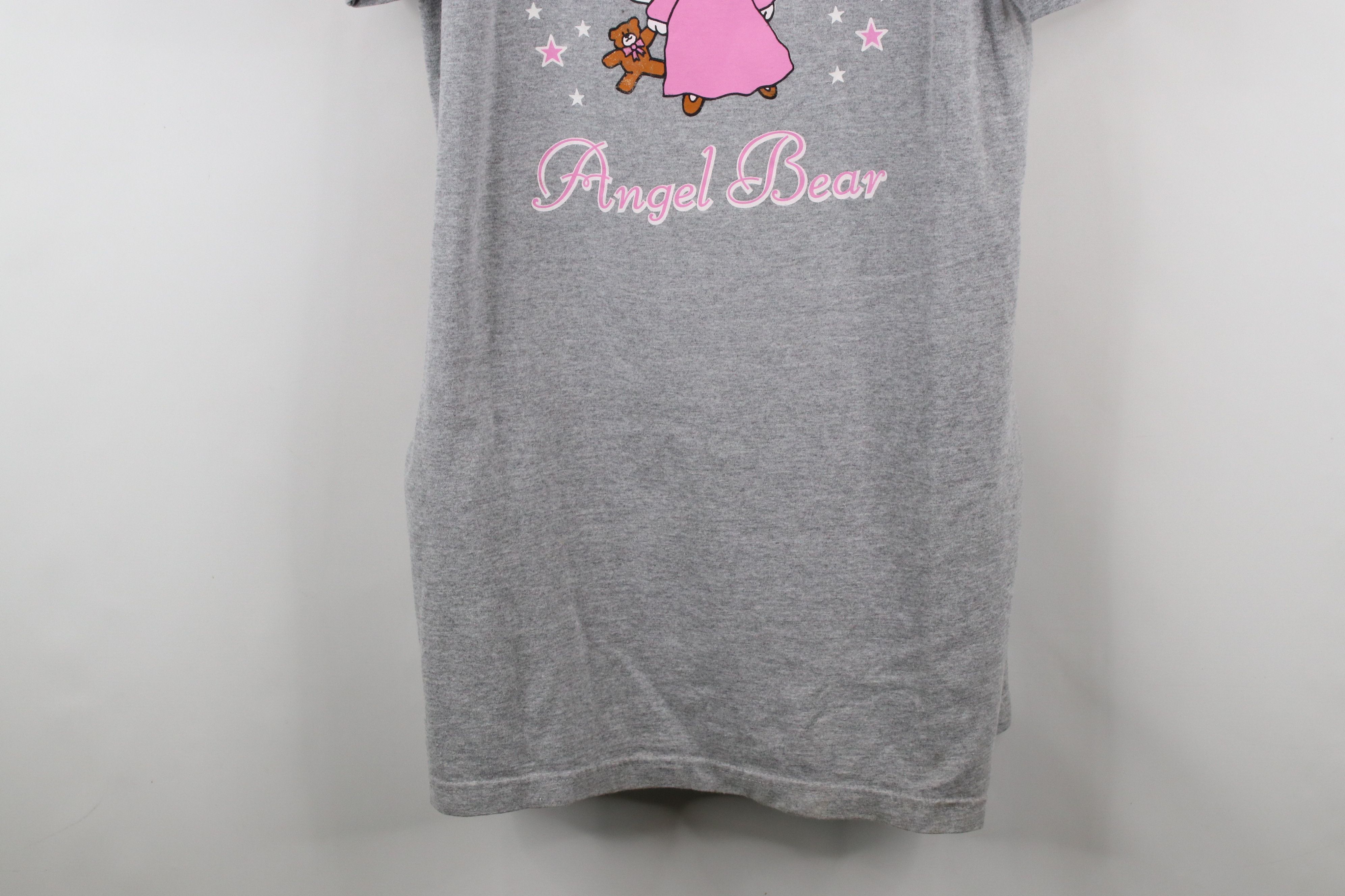 Vintage Vintage 90s Streetwear Angel Sleeping Gown T-Shirt Gray Size ONE SIZE - 3 Thumbnail