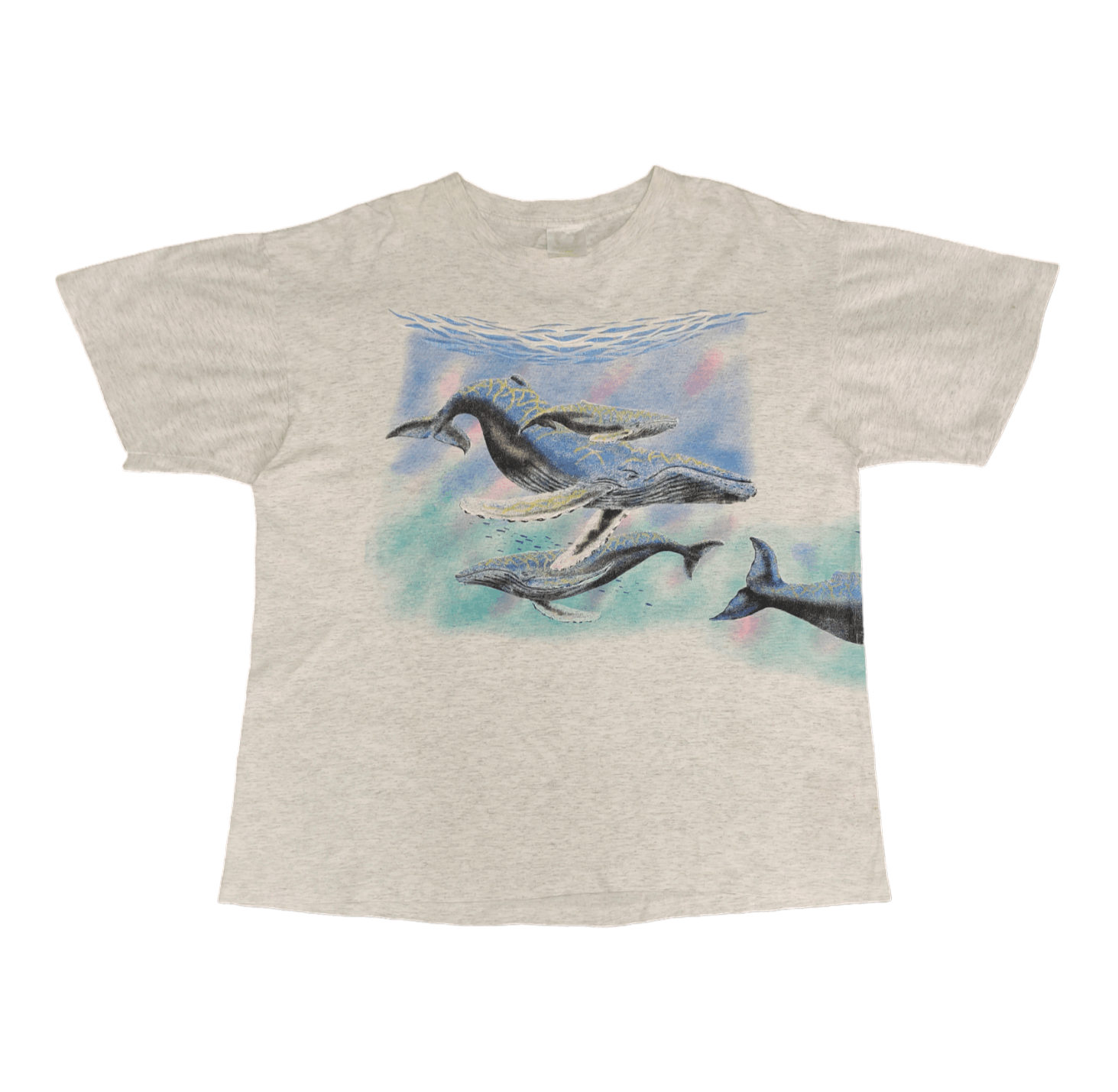 Hang Ten Vintage 90s Hang Ten Blue whales Surfing T-Shirt Size US XL / EU 56 / 4 - 1 Thumbnail