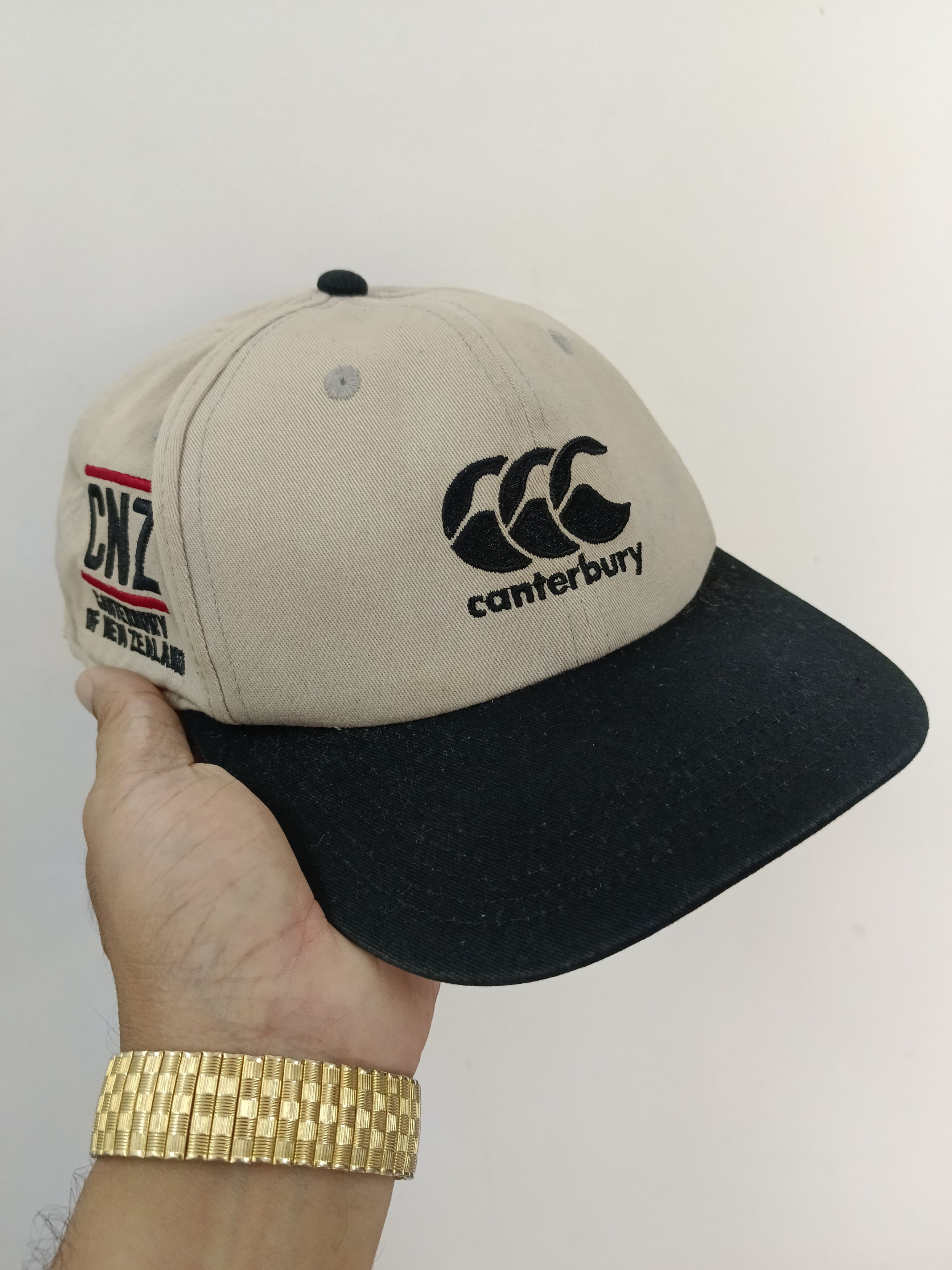 Canterbury of New Zealand Canterbury NZ Spellout Two-Tone Snapback Hat - Earth Tone Size ONE SIZE - 5 Thumbnail