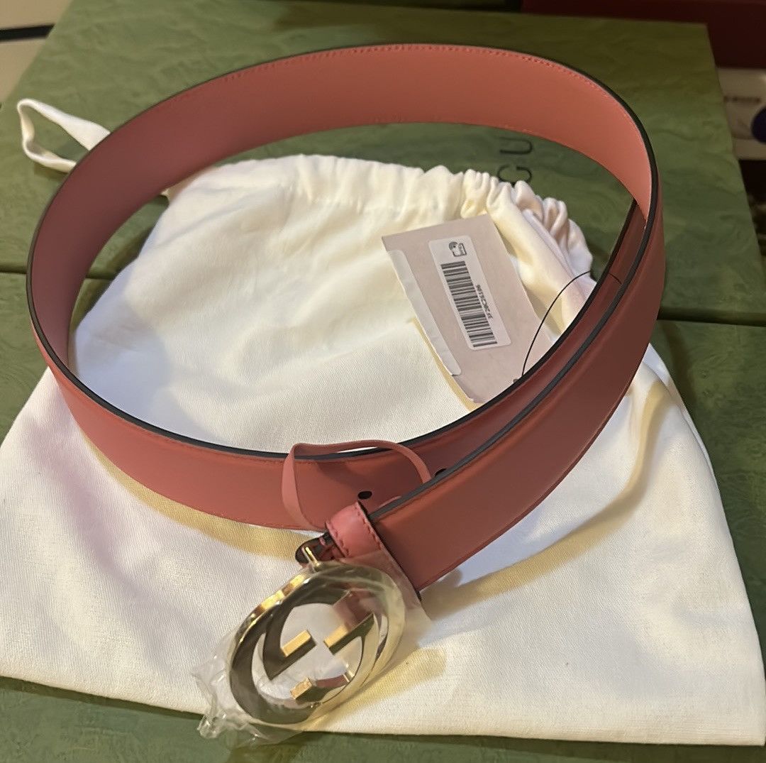 Gucci Gucci GG Interlocking Belt Pink size 80 Size ONE SIZE - 3 Thumbnail
