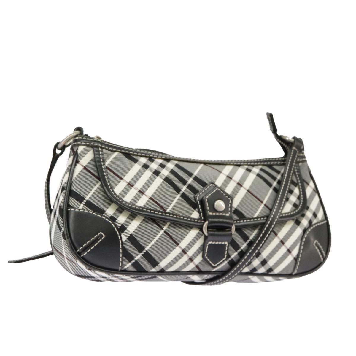 Burberry Nova Check Black Canvas Shoulder Bag (Pre-Owned) Size ONE SIZE - 1 Thumbnail