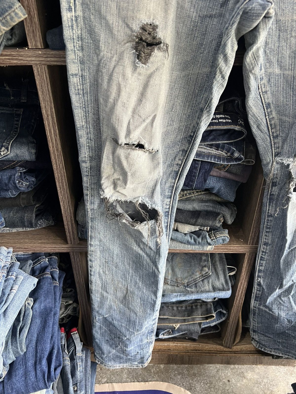 Johnbull 🔥Vintage Johnbull Kojima Japan Distressed Denim Size US 33 - 6 Thumbnail