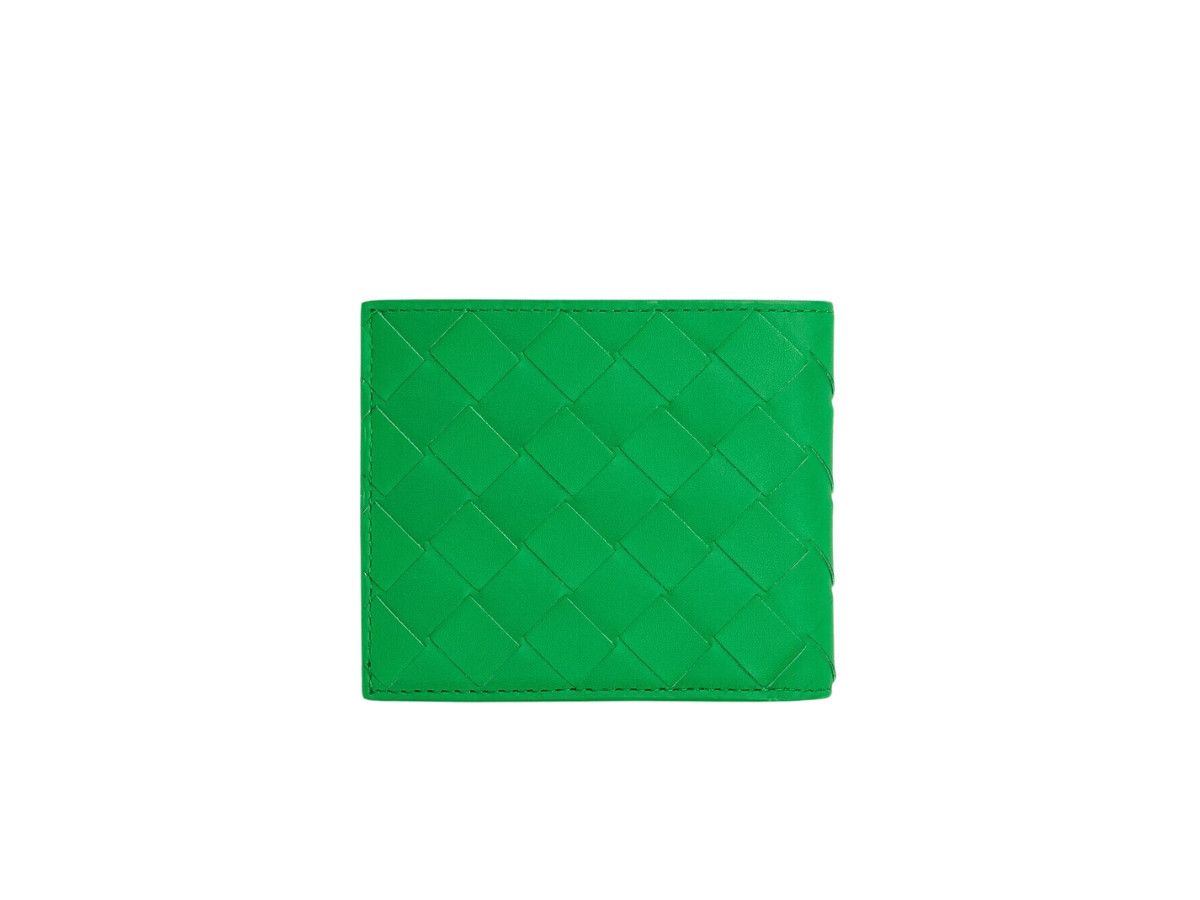 Bottega Veneta o1lf3ng10525 Size: OS / Intrecciato Bi-Fold Wallet in Green Size ONE SIZE - 3 Thumbnail