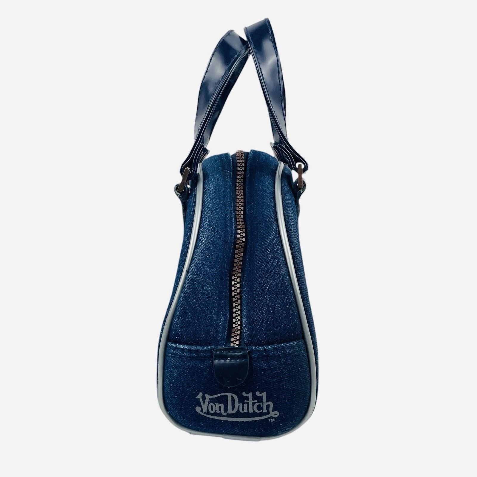 Von Dutch RARE Vintage 2000s Von Dutch Denim Mini Bowling Bag Purse Size ONE SIZE - 4 Thumbnail