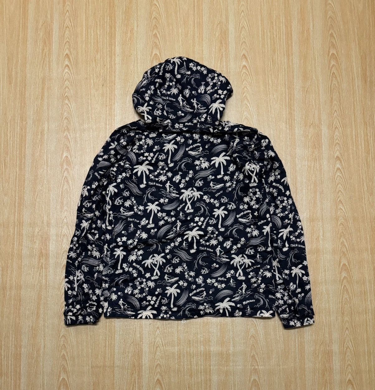 Beams Plus Vintage Beams X Hawaii Hoodie Full Print Size US M / EU 48-50 / 2 - 3 Thumbnail