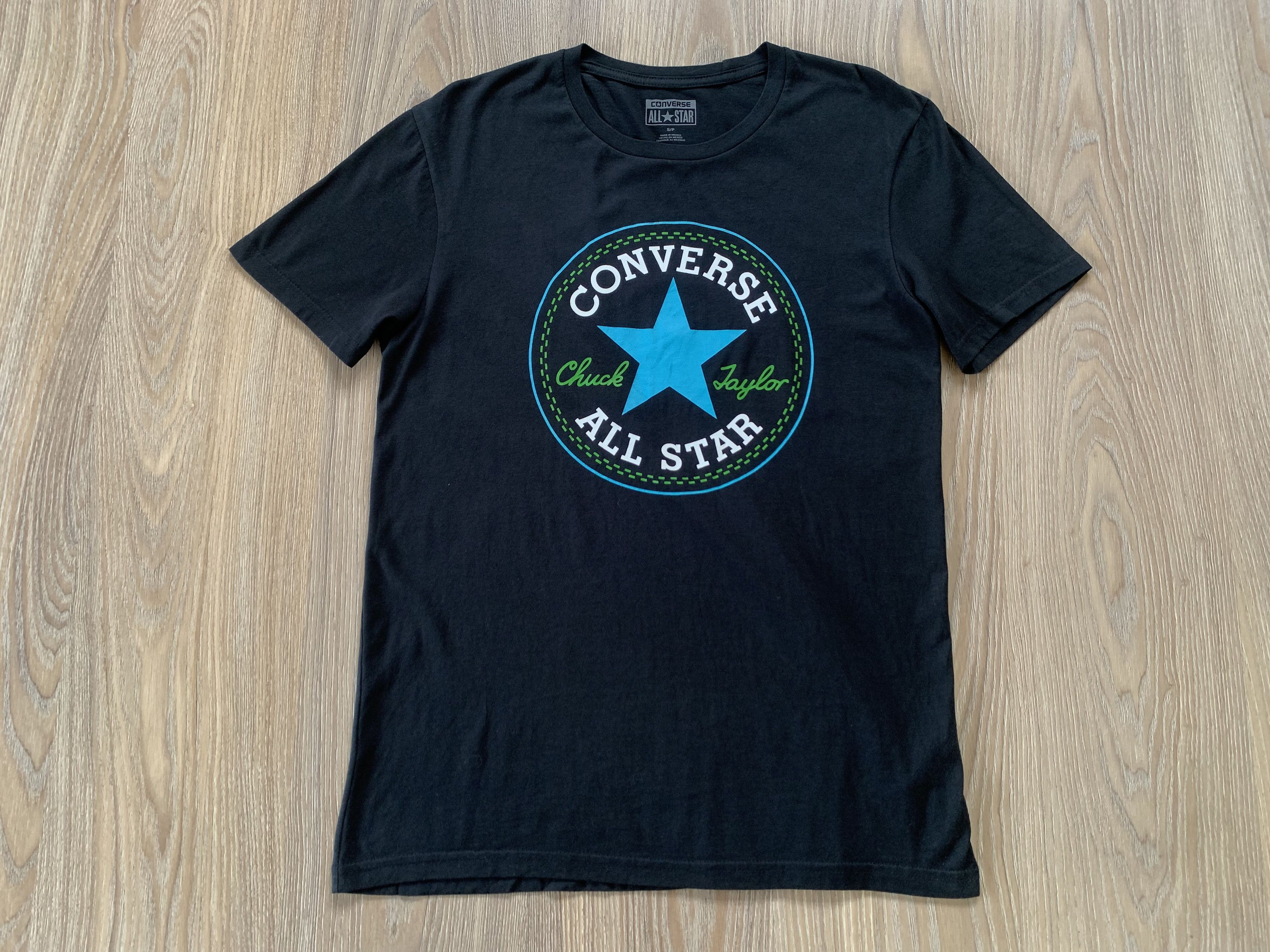 Converse Men's Converse Printing Short Sleeve Black T Shirt Size US S / EU 44-46 / 1 - 2 Thumbnail