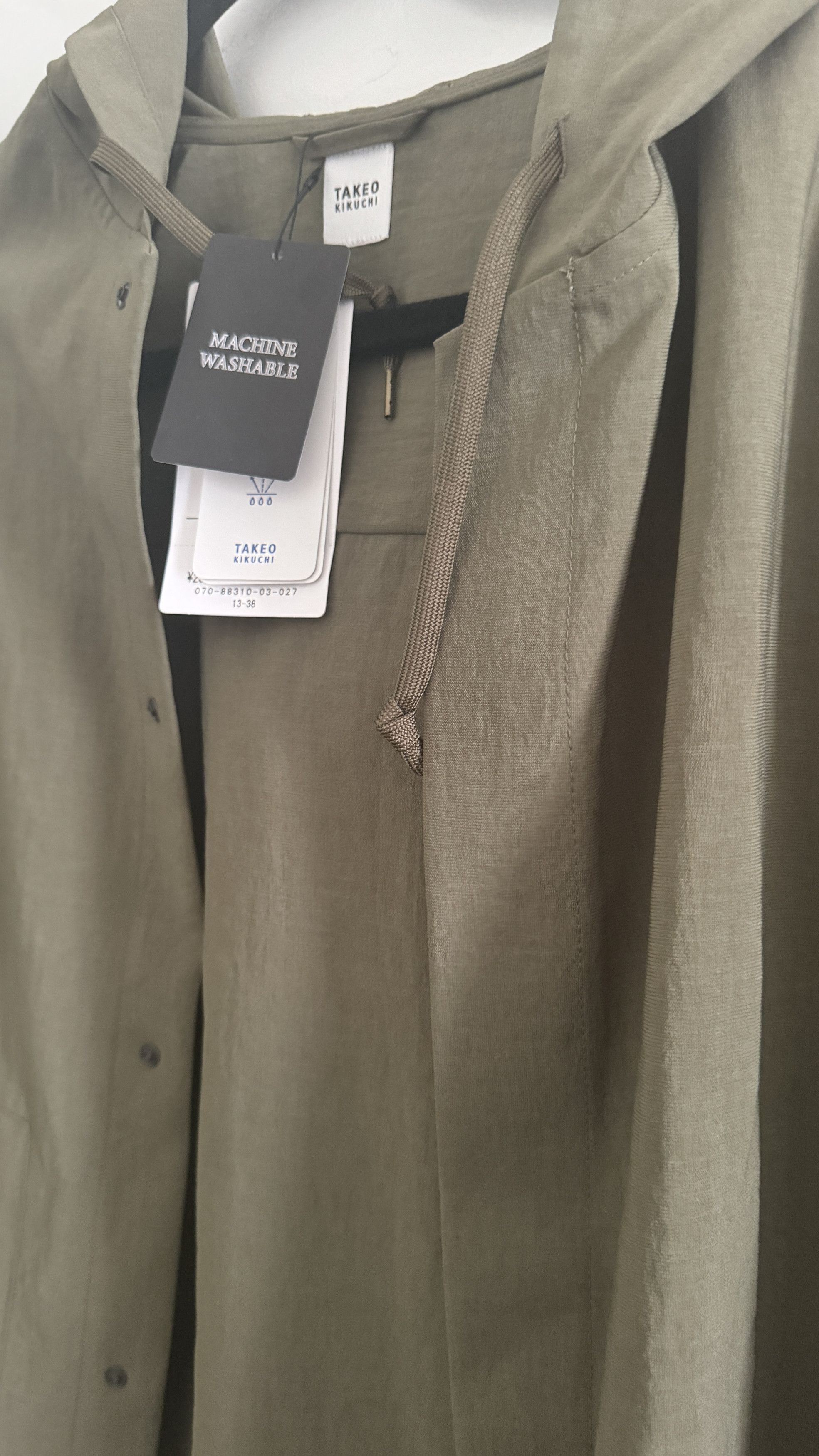 Takeo Kikuchi TAKEO KIKUCHI Haori Parka 【軽羽織洗える】リラックス 羽織パーカ セットアップ Size US M / EU 48-50 / 2 - 9 Thumbnail