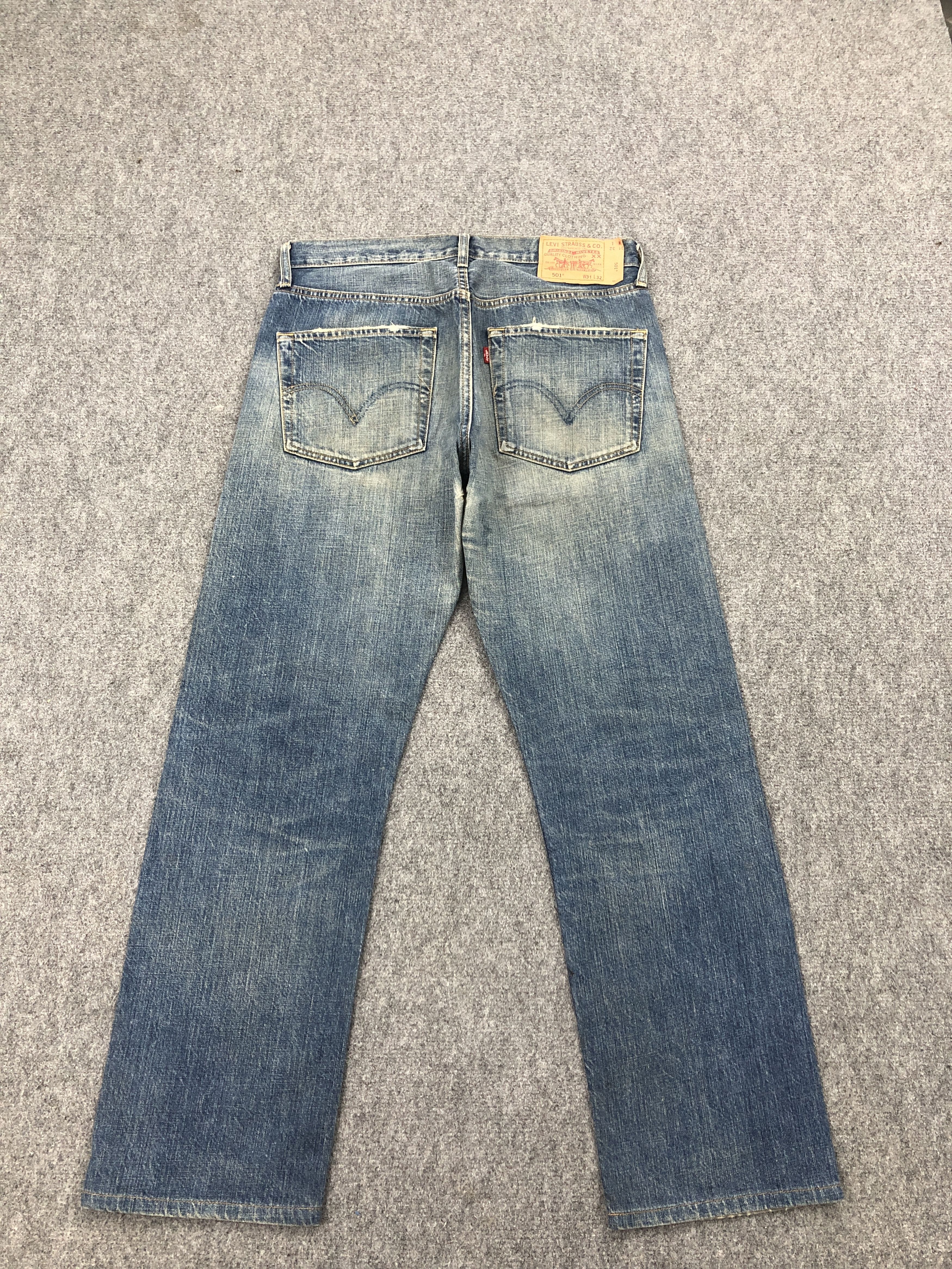 Levi's × Vintage Distressed Vintage Levis 501 Stone Washed Jeans Size US 32 / EU 48 - 3 Thumbnail