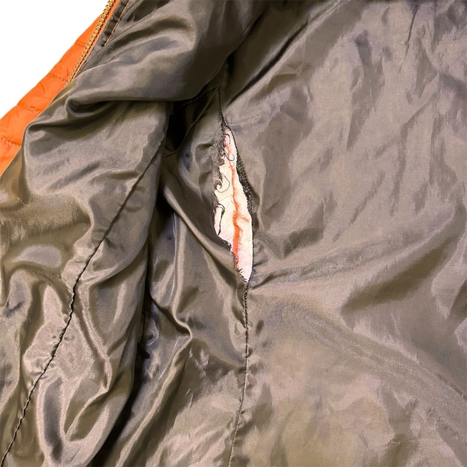 G.H. Bass & Co. GH Bass Quilted Zip-Up Jacket - Women’s Medium - Orange Size M / US 6-8 / IT 42-44 - 5 Thumbnail