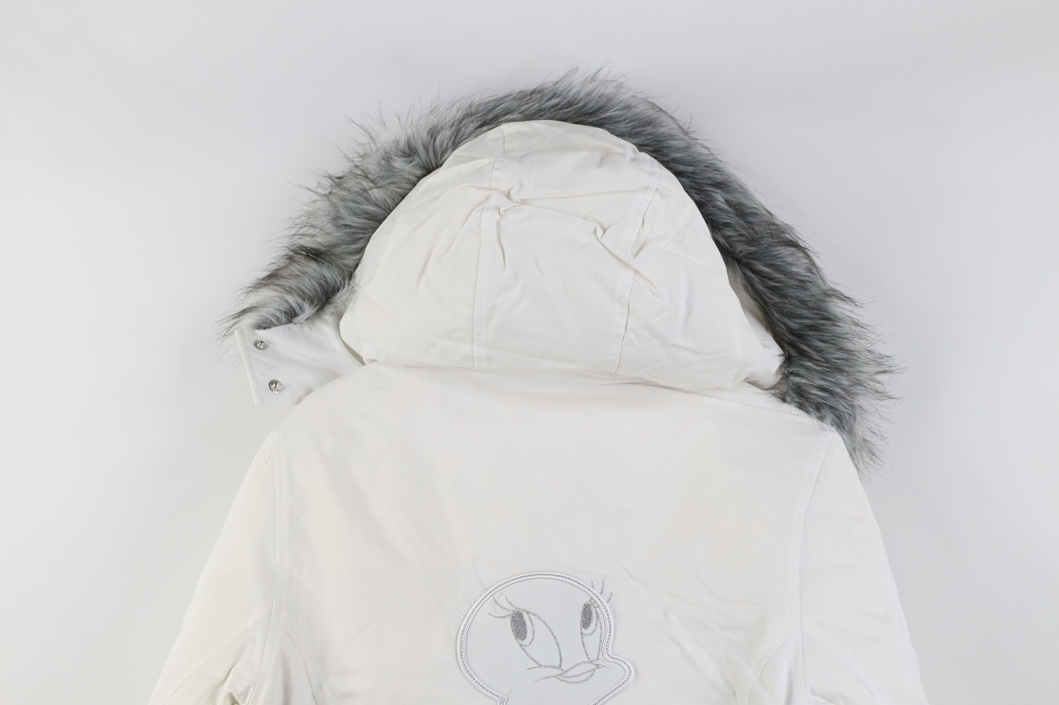 Vintage Deadstock Vintage 90s Y2K Tweety Bird Cropped Puffer Jacket Size M / US 6-8 / IT 42-44 - 14 Thumbnail