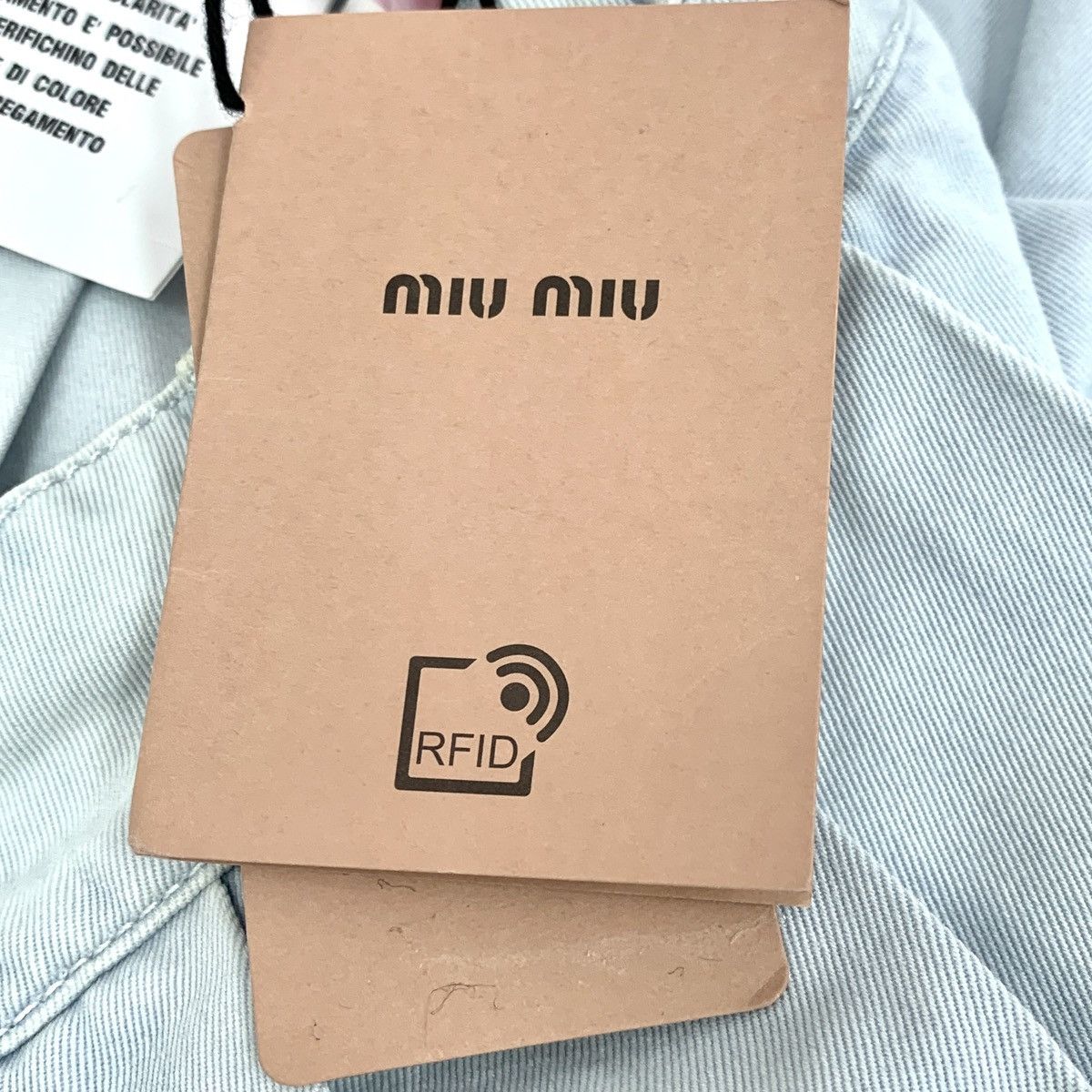 Miu Miu MiuMiu 2022 Pale Blue Cotton Casual Pleated Mini Skirt K26WX Size 26" / US 2 / IT 38 - 8 Thumbnail