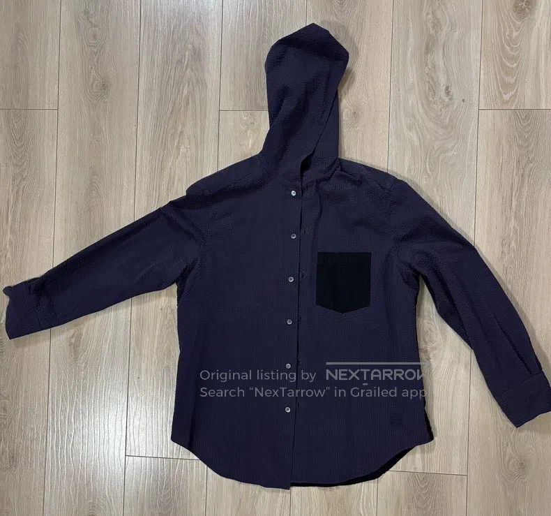 Loewe Loewe size 39 Hooded Patchwork Shirt Size US XS / EU 42 / 0 - 1 Thumbnail