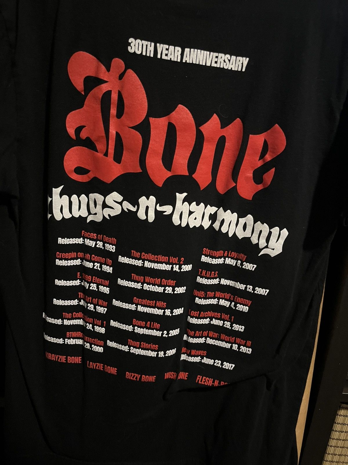 Band Tees BONE THUGS N HARMONY 30TH YEAR ANNIVERSARY SHIRT Size US M / EU 48-50 / 2 - 2 Thumbnail