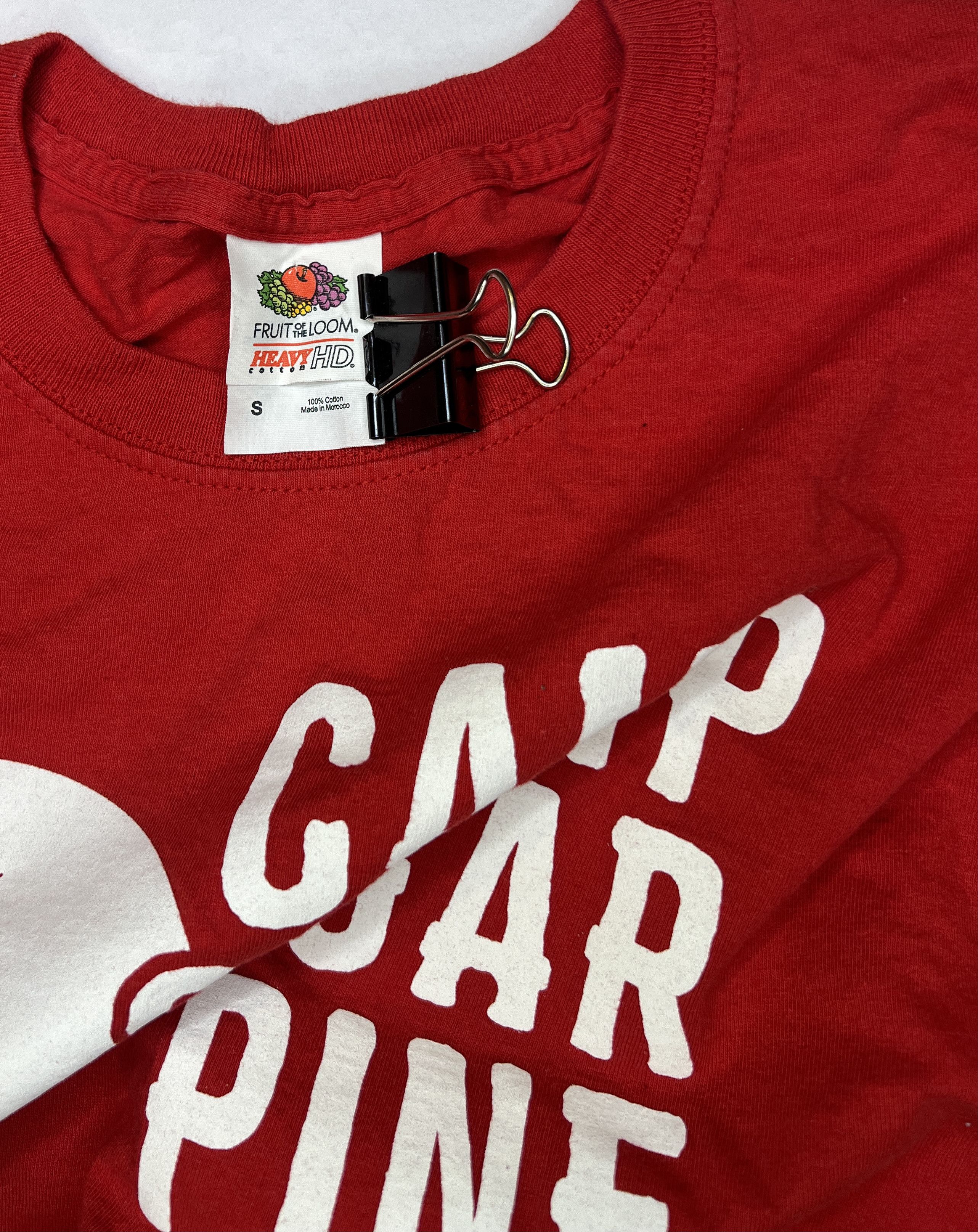 Hanes Camp Sugar Pine T-shirt Since 1939 Red Small Size US S / EU 44-46 / 1 - 3 Thumbnail