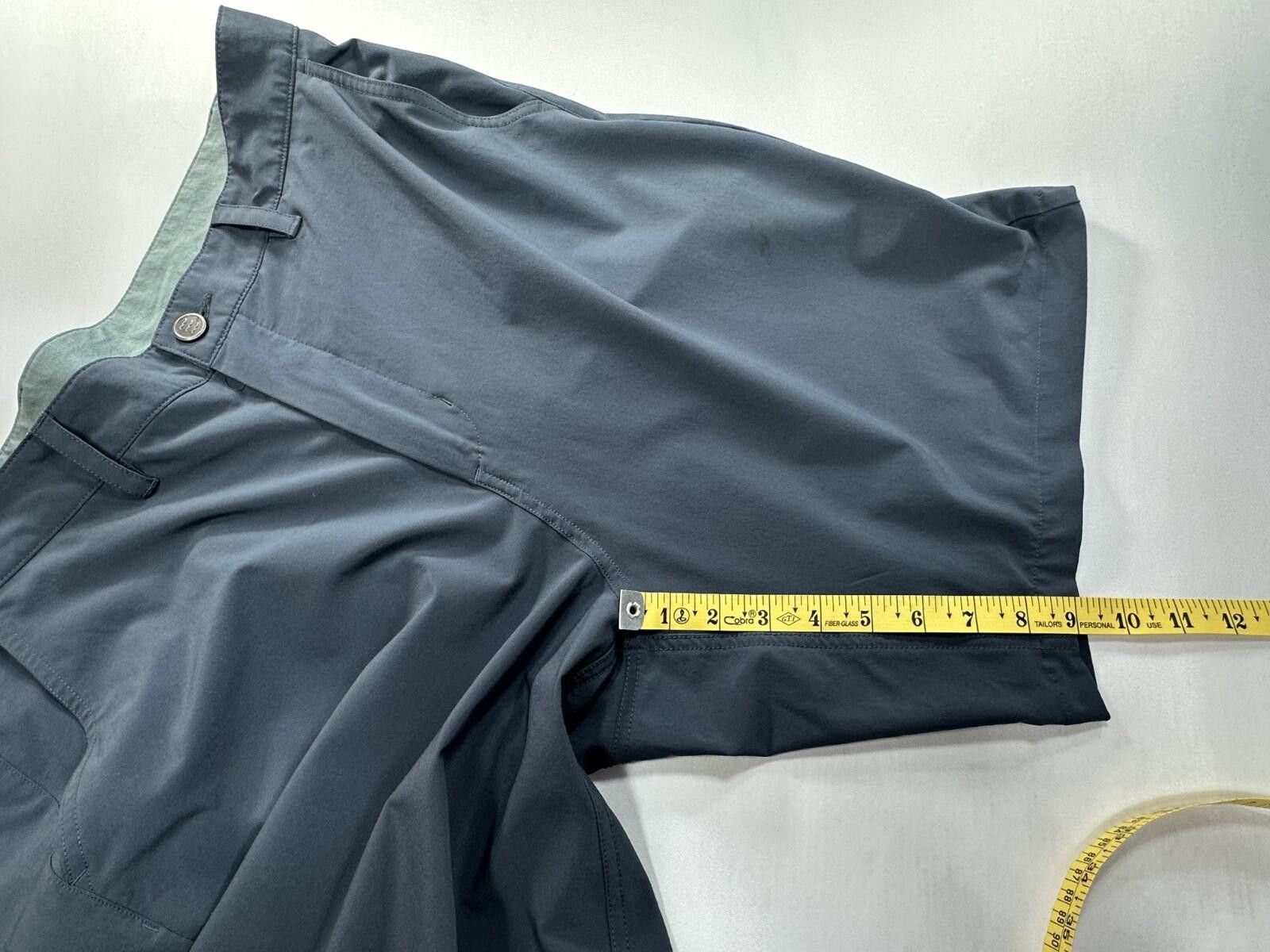 Other Free Fly Flat Front Chino Shorts Men Blue/Green 38 Size US 38 / EU 54 - 5 Thumbnail