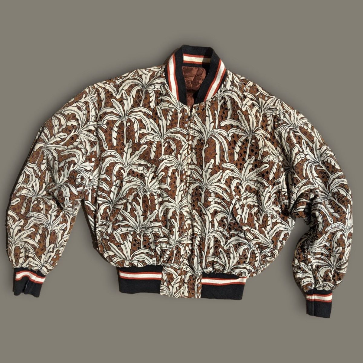 image of Jean Paul Gaultier Runaway Reversible Rayon Jacket in Chocolate, Men's (Size Medium)