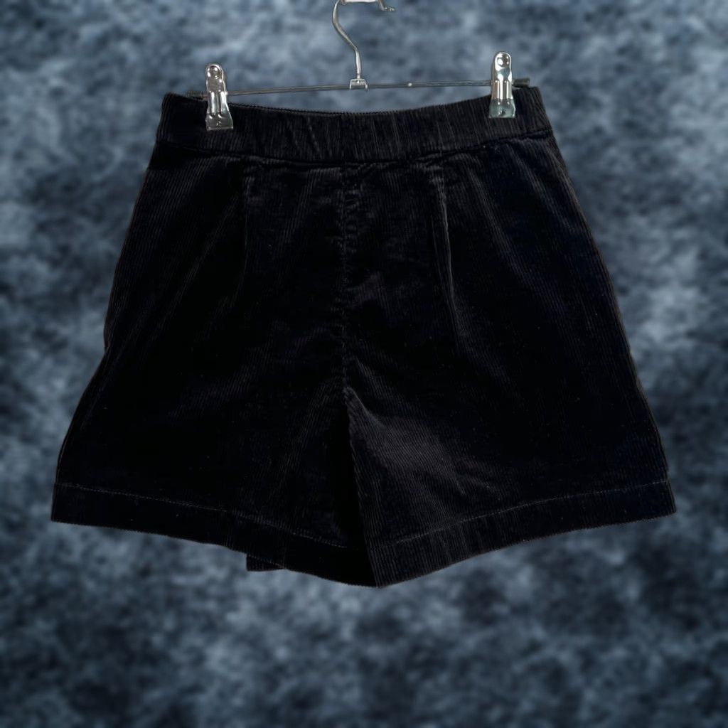 Uniqlo Uniqlo Skort Women XS Black Corduroy Wrap Side Zipper Closure Cotton Blend Size 26" / US 2 / IT 38 - 1 Thumbnail