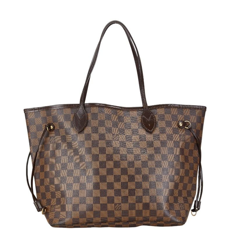 Louis Vuitton Louis Vuitton Damier Neverfull MM Tote Bag Brown Canvas Tote Bag N51105 in Very Good Condition
