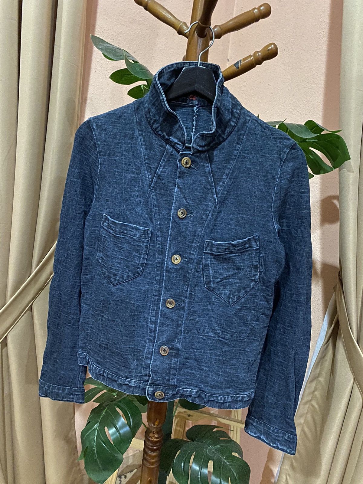 45rpm Rare 45RPM Studio Women’s Indigo-Dyed Denim Jacket Size M / US 6-8 / IT 42-44 - 2 Thumbnail