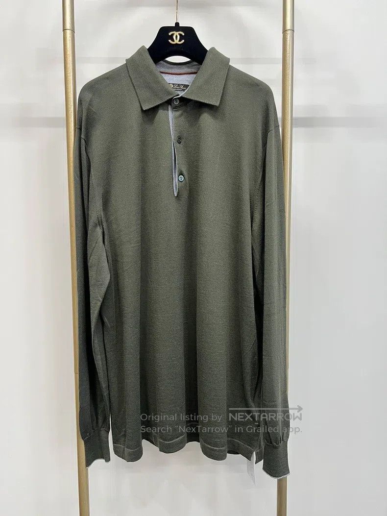 Loro Piana Loro Piana size 3XL Knit Long Sleeve Polo Shirt Size US XXL / EU 58 / 5 - 1 Thumbnail
