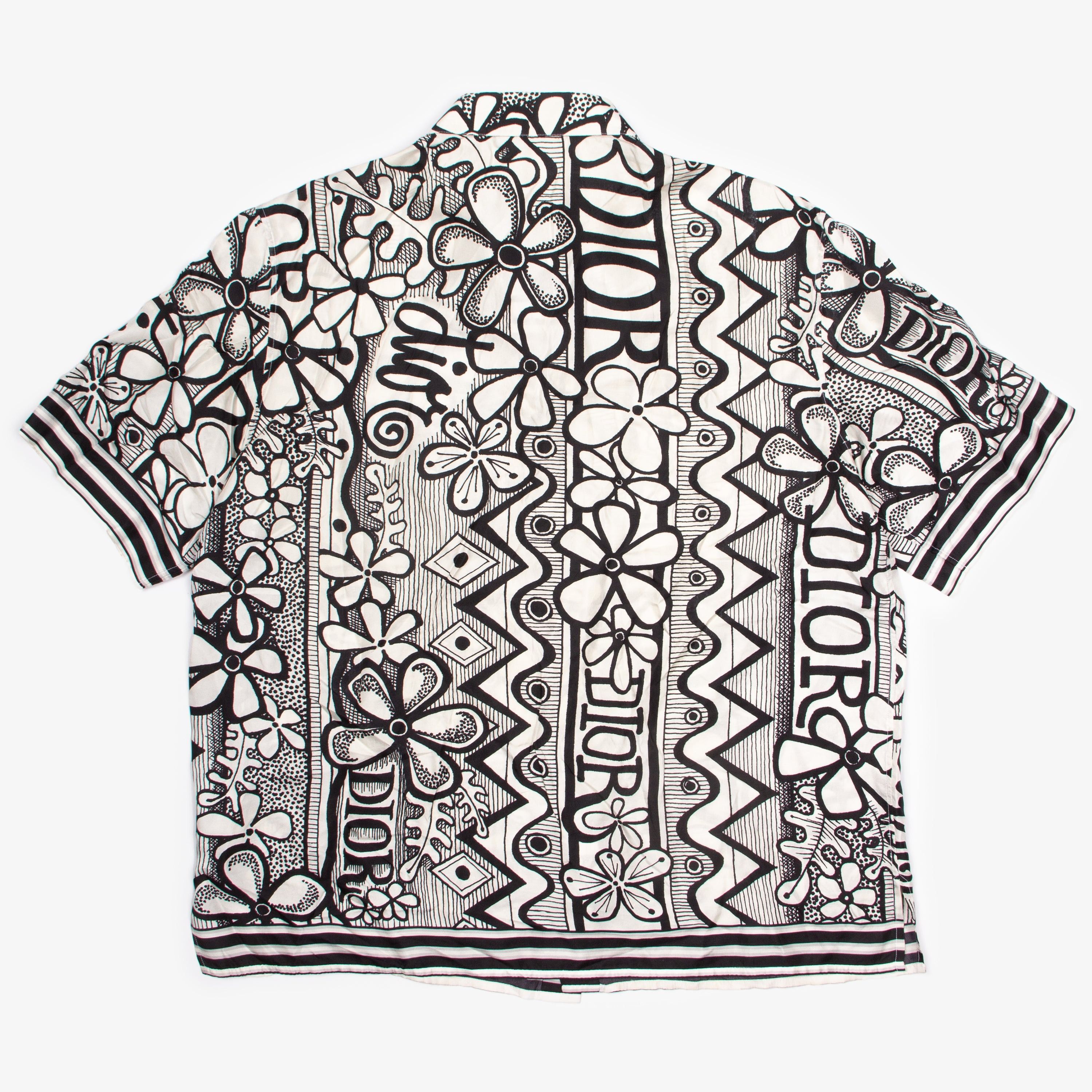 Dior × Stussy DIOR x STUSSY SILK FLORAL BUTTON UP SHIRT | 42 Size US XL / EU 56 / 4 - 3 Thumbnail