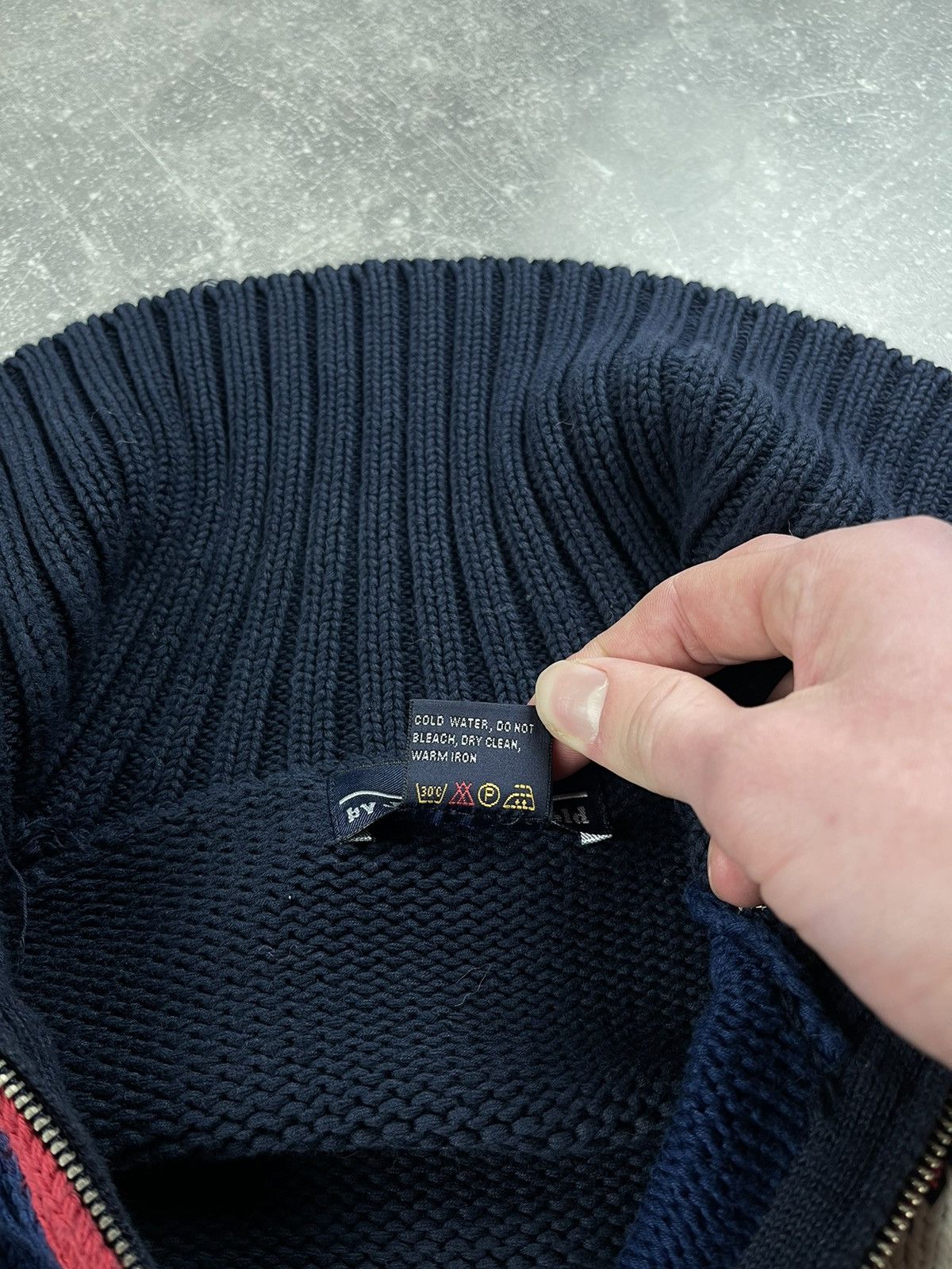 Other John by John Ashfield Union Jack Knit Half-Zip Sweater Size US L / EU 52-54 / 3 - 12 Thumbnail