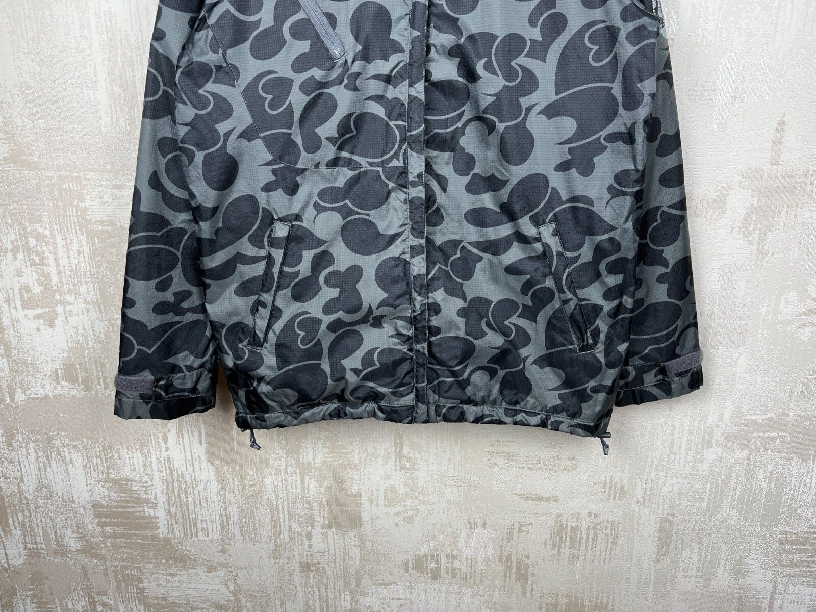 Other Fly53 Hooded Windbreaker Nylon Camo? Jacket Lightly Padded Size US L / EU 52-54 / 3 - 6 Thumbnail