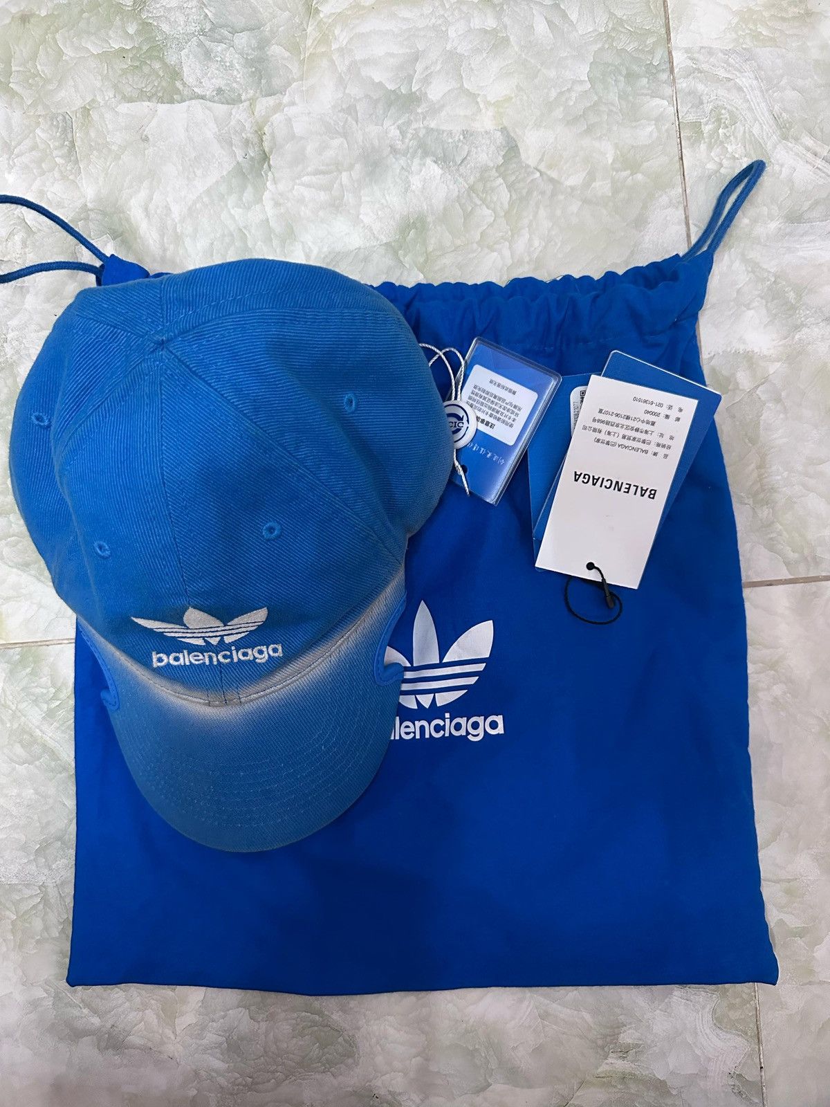 Adidas × Balenciaga Balenciaga x Adidas Blue Cap Size ONE SIZE - 2 Thumbnail