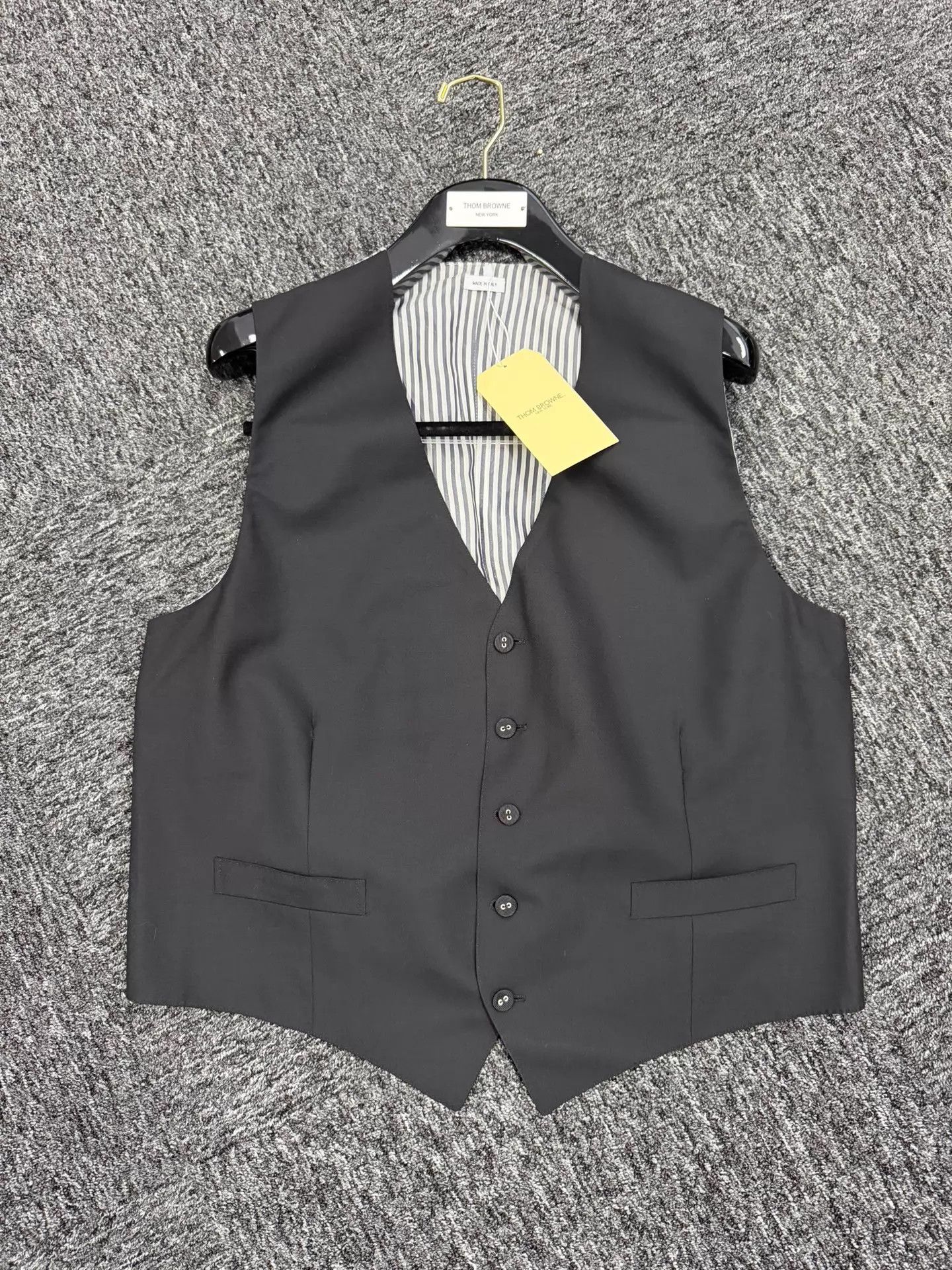 Thom Browne Thom Browne Rare Black Wool Waistcoat MTM Size4 Size US XL / EU 56 / 4 - 3 Thumbnail