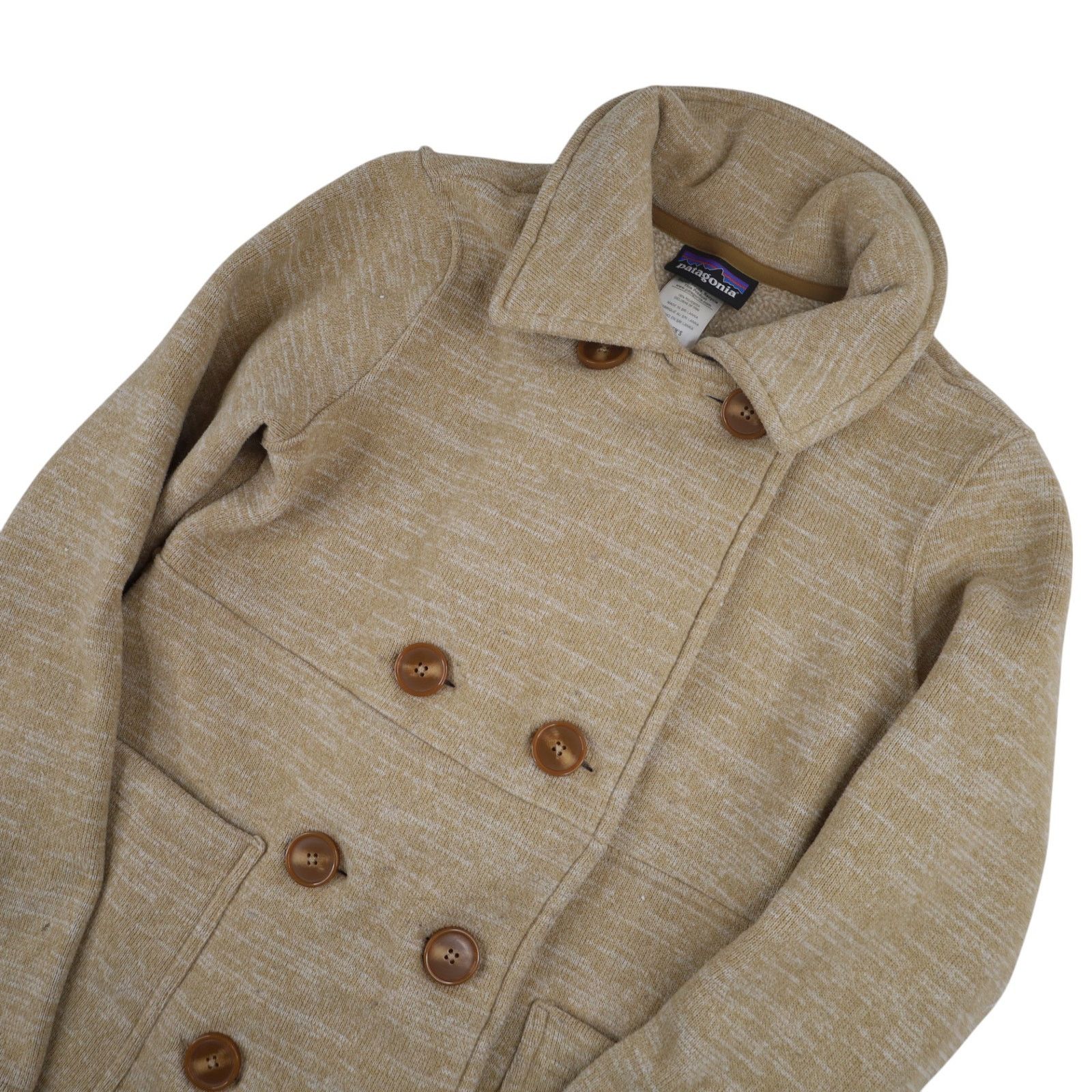 Patagonia × Vintage Vintage Patagonia Double Breasted Fleece Jacket Size M / US 6-8 / IT 42-44 - 2 Thumbnail