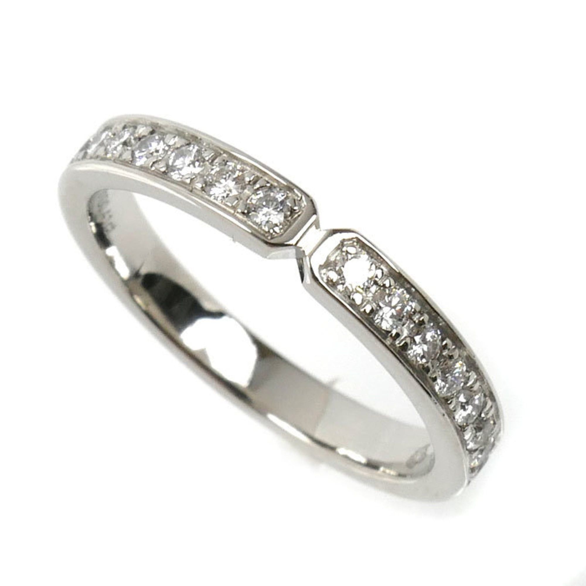 Hermes HERMES Pt950 Platinum Everkelly Ring H119668B 00048 Diamond 0.41ct 48 3.1g Women's Size ONE SIZE - 1 Thumbnail