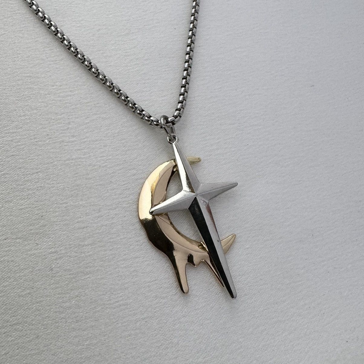 Other Star Moon Pendant Necklace for Men Women Size ONE SIZE - 2 Thumbnail